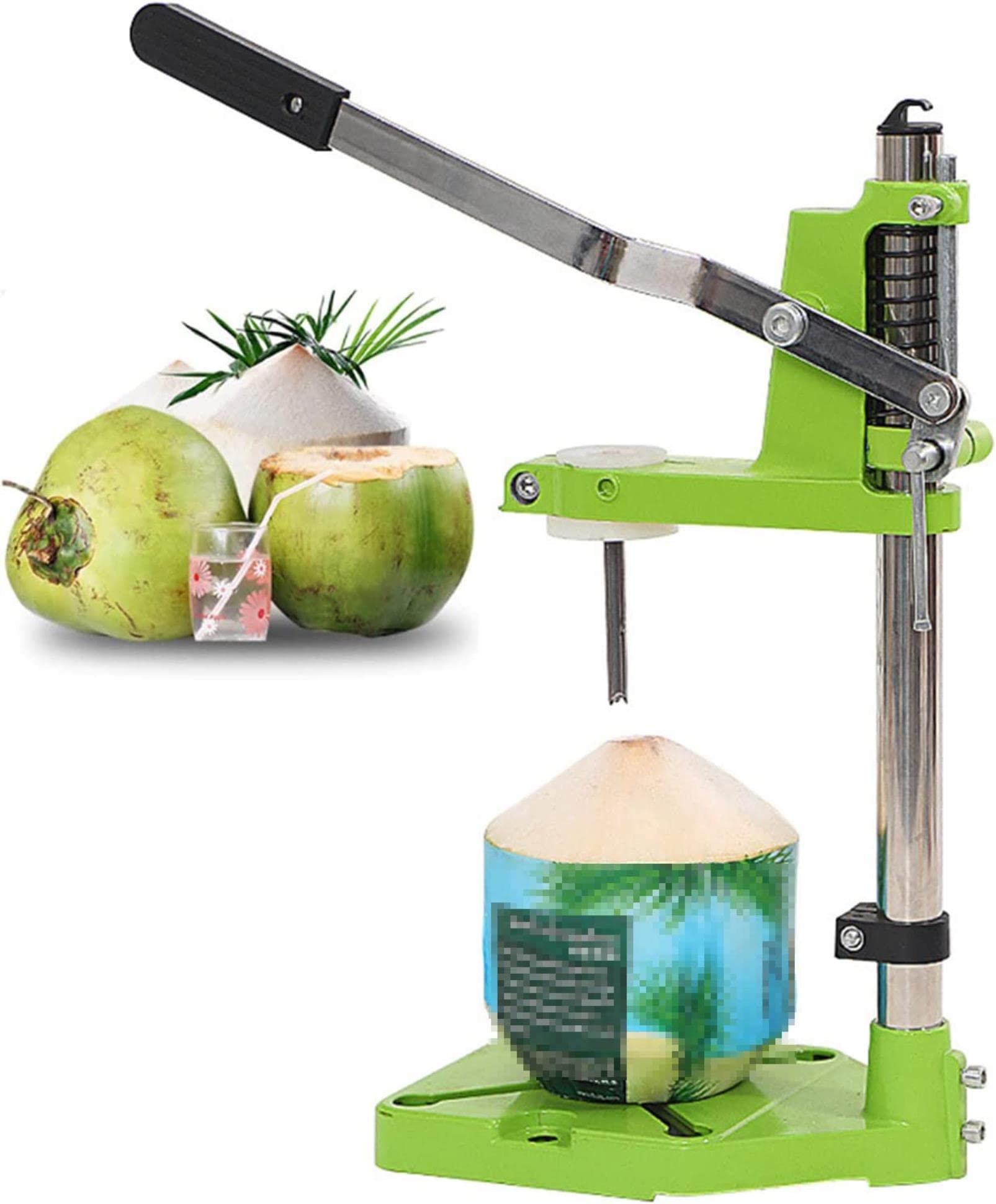 Máquina portátil para abrir coco verde tierno en reuniones familiares