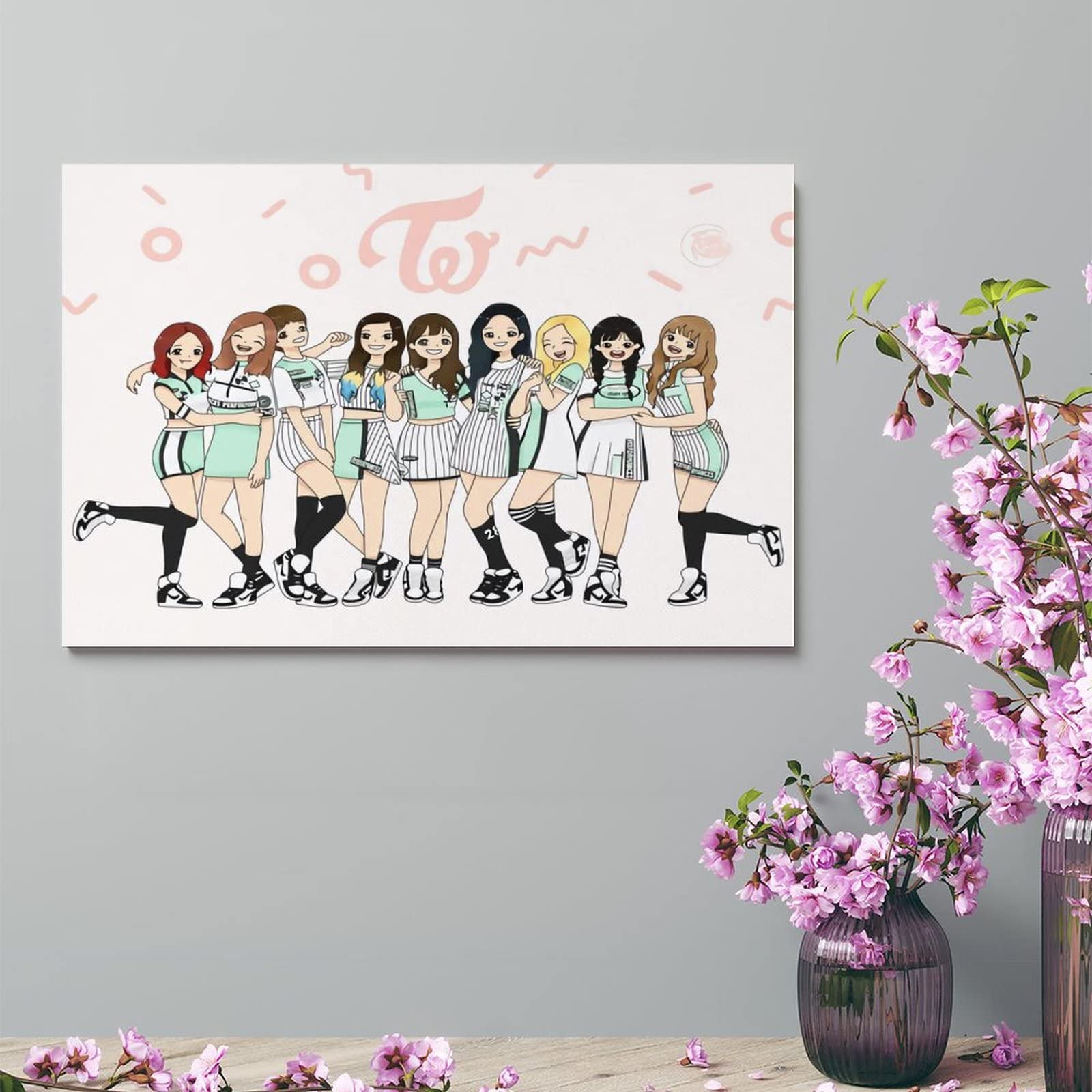 Amazon.co.jp: アートパネル Twice トゥワイス 木製の枠 アート  