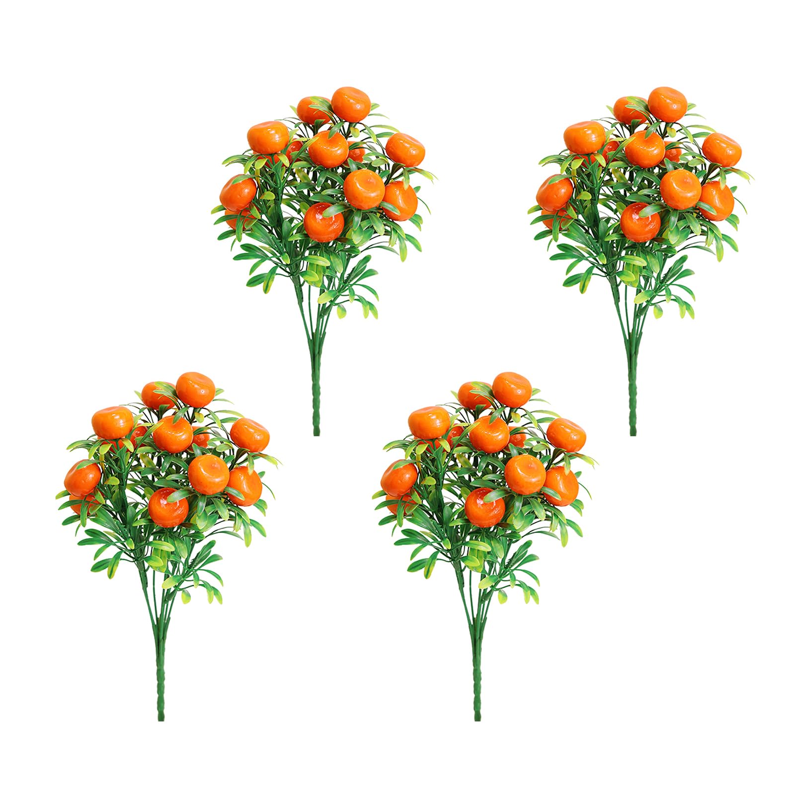 Msioytog 4 Stems Artificial Fruit Florals Arrangements for Home Decoration Realistic Realistic Foam Flowers Waterproof Artificial Flower
