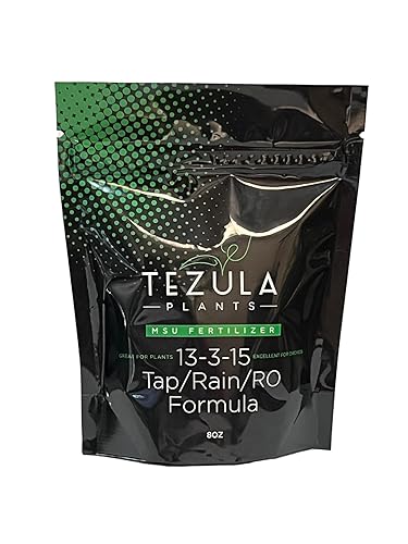 MSU Orchid Fertilizer 13-3-15 Osmosis inversa, lluvia, fórmula de agua del grifo. 1/2 libra con cuchara y guía de uso (Greencare)