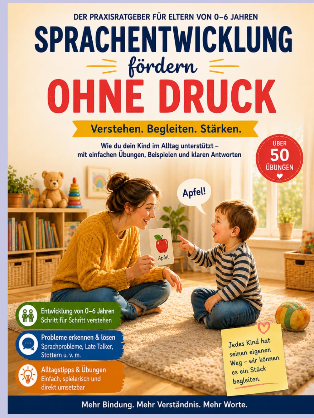 Sprachentwicklung fördern ohne Druck: Der praktische Elternratgeber für 0–6 Jahre – mit Übungen, Beispielen und klaren Antworten (Starke Kinder)