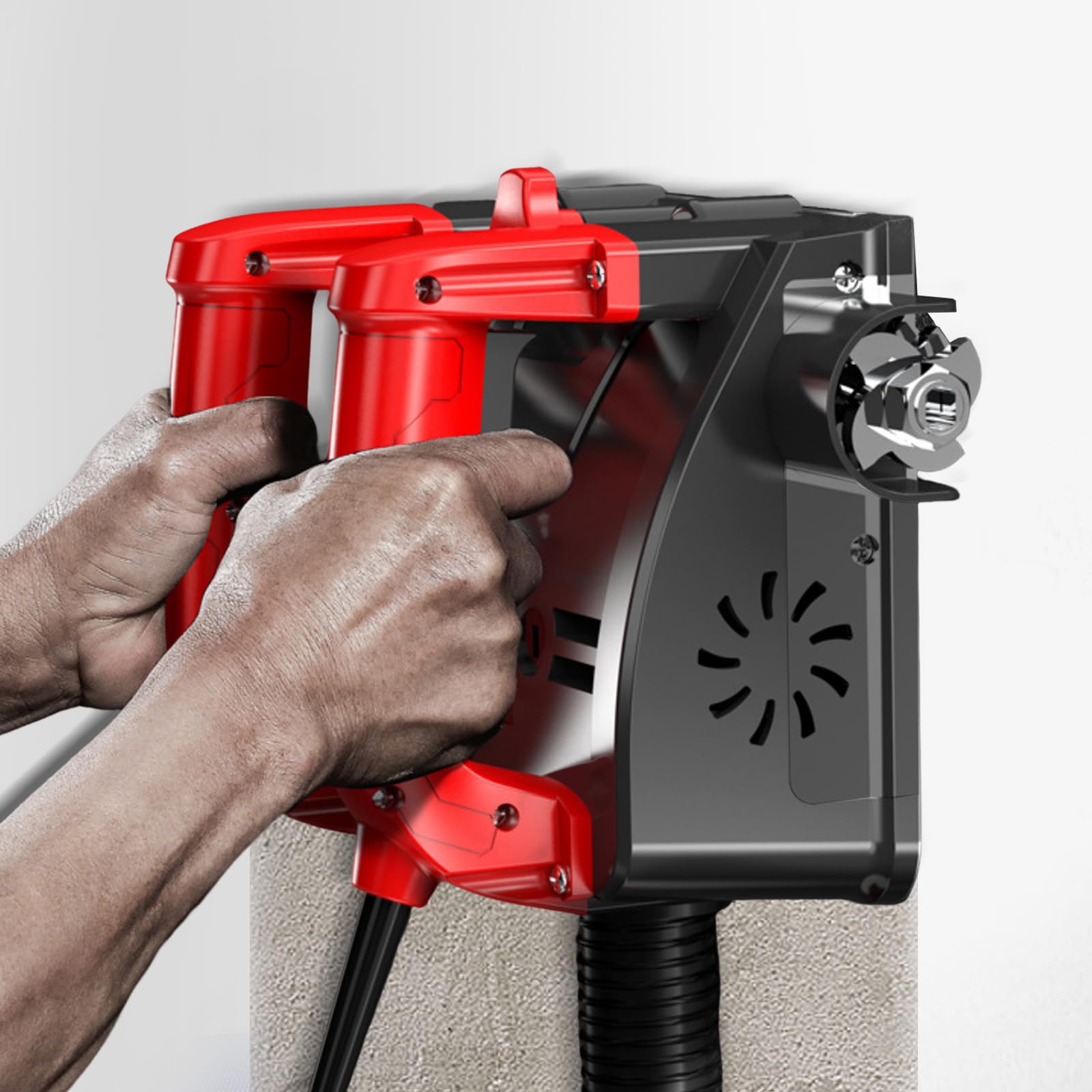 Handgeführte elektrische Wandhobelmaschine 1680W 3000 RPM Power Wall Scraper Wall Shovel Machine Betonwandhobelmaschine für Wand Renovierung, Zement Stripping mit Tragetasche