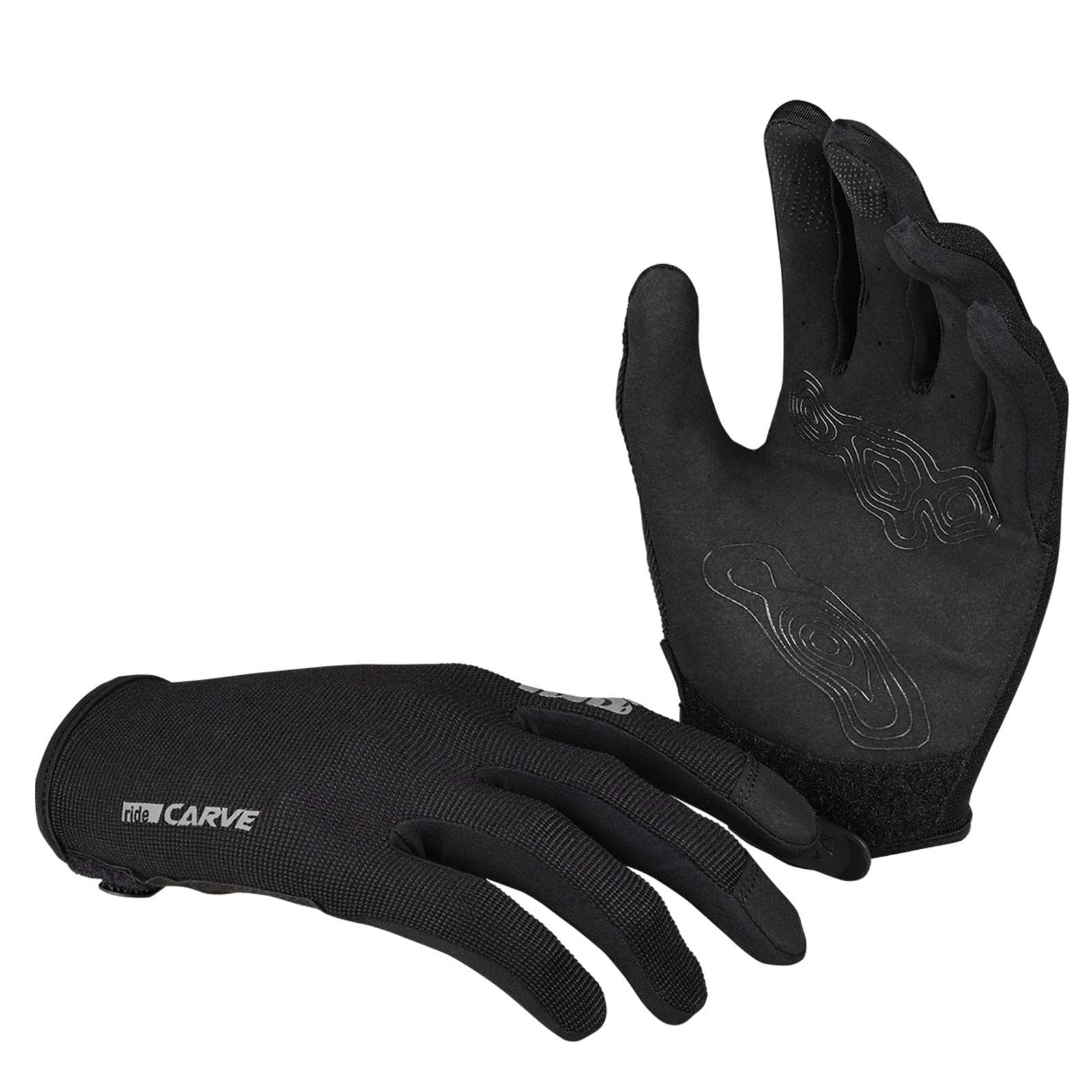 IXS Carve Digger Gloves Schwarz - Ergonomische robuste MTB Handschuhe, Größe XXL