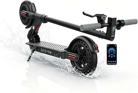 Electric Scooter - Electric Scooter Adults, 500W/1000W/1200W Motor, 18/21/25 MPH, 21/28 Miles Max Range, APP Control, Double Braking Systems, 8.5"/10" Tire, Foldable E-Scooter