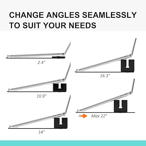 Miniatura 6 de Soporte magnético ajustable para portátil de viaje para nómadas digitales y viajeros de negocios. Compacto, plegable e ideal para uso en escritorio.