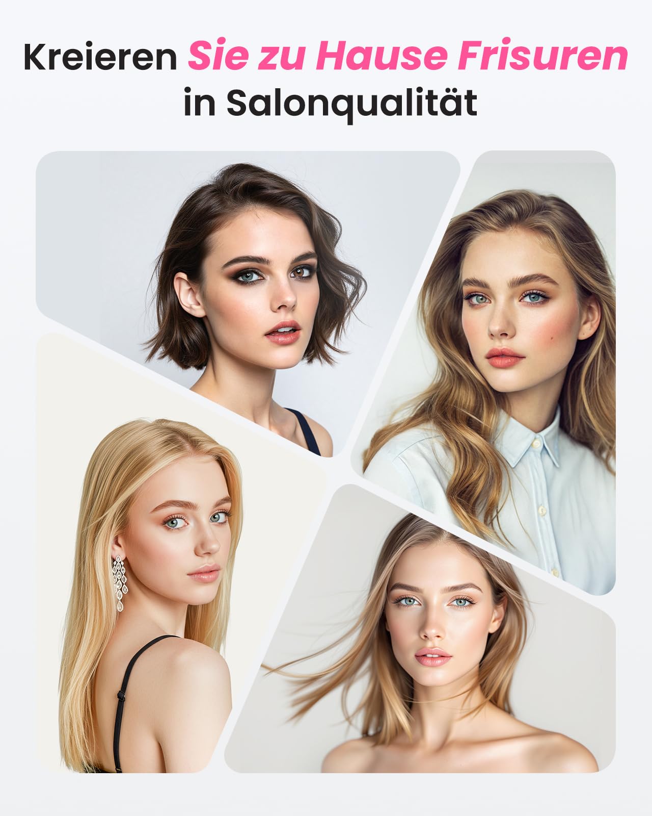 Haokoo Thermobürste 38mm für Volumen & Blowout Look, Ionische Stylingbürste