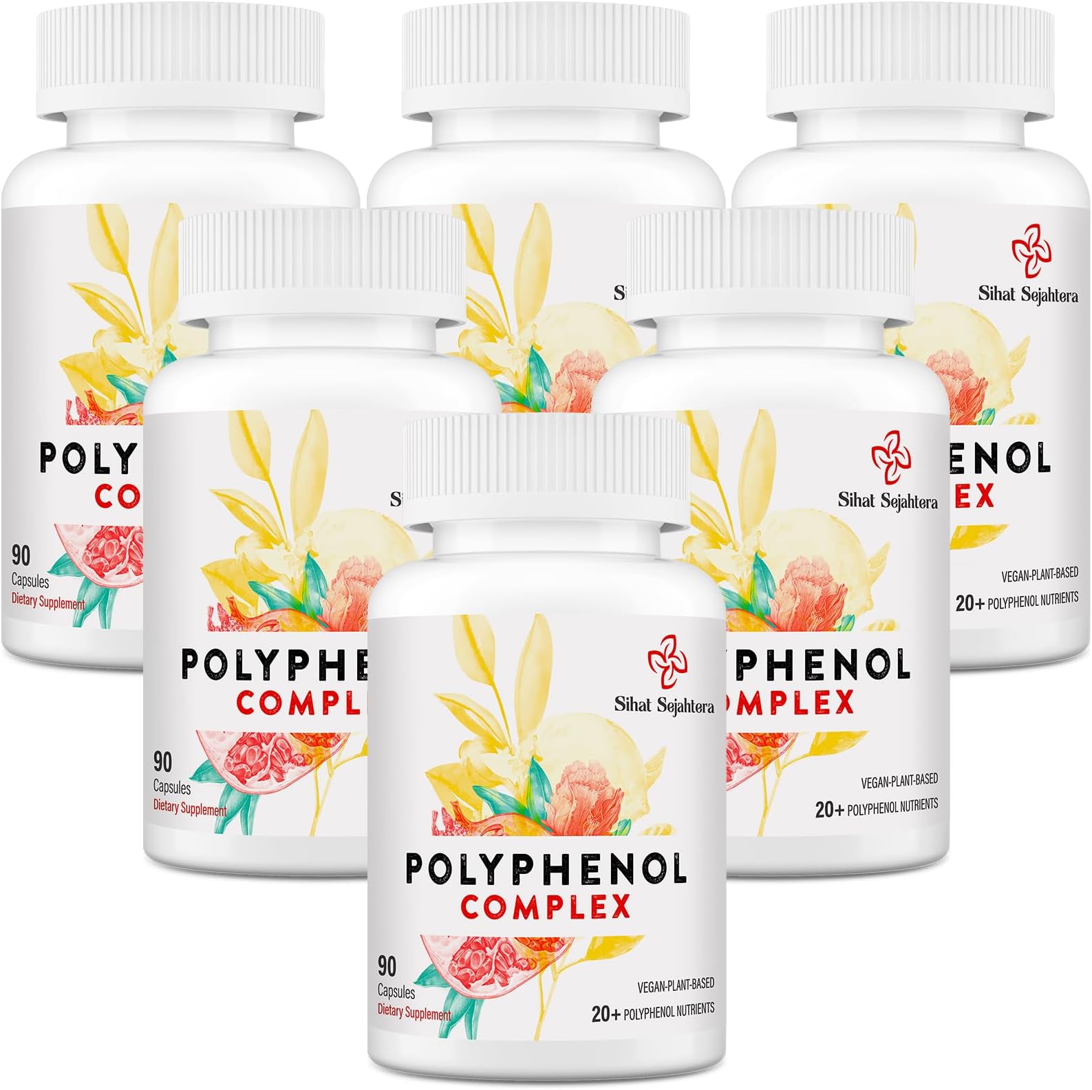 67,500 MG Polyphenols Supplement - Powerful Antioxidants & Polyphenol for Age Defense, Polyphenol Superfood, Quercetin, Resveratrol, Green Tea, Plant-Based & Energy, Immune Support, 540 Capsules