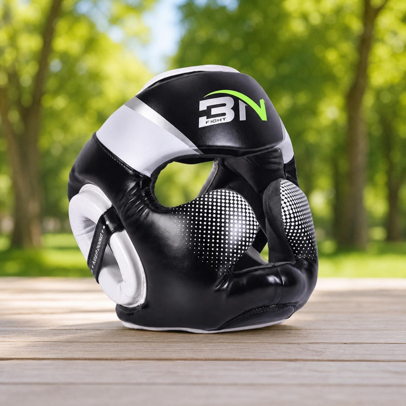 Casco per Arti Marziali Imbottito, Bianco, XL - Adulto