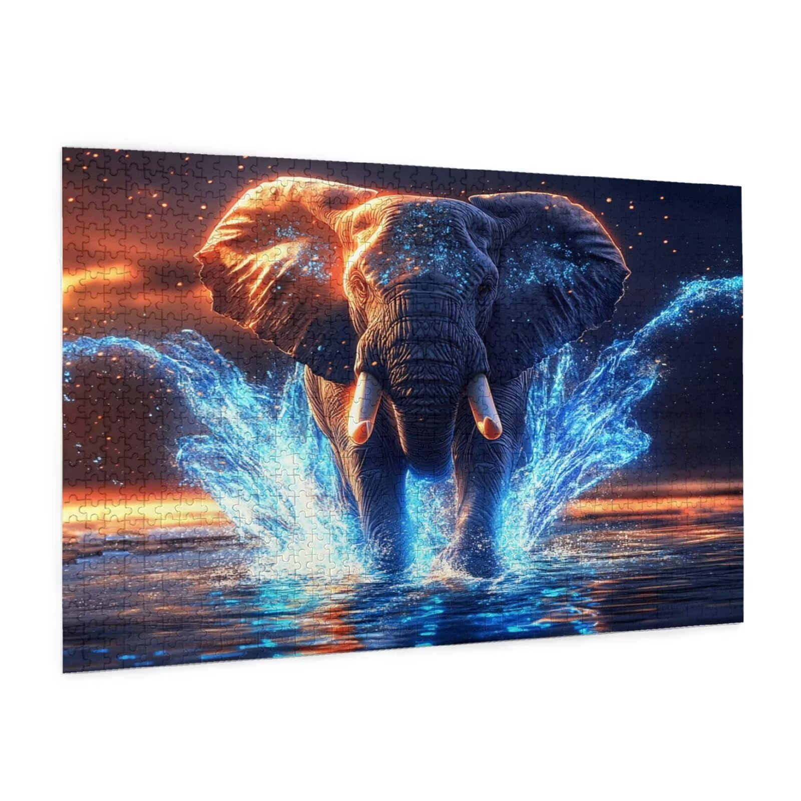 Puzzle słoń, 6000 elementów, puzzle ze zwierzętami, dla dorosłych, z pudełkiem na prezent, "zrób to sam", duże drewniane puzzle dla dorosłych, gra zręcznościowa dla całej rodziny, prezenty dla kobiet