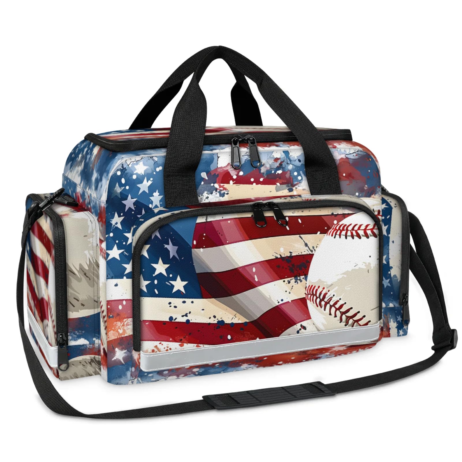 GzLeyigou First Aid Bags Empty, Magical Baseball Emergency Bag First Aid Kit Multiple Compartment Kit Carrier On Call Trauma Bag For Paramedics Emergency Medical Supplies Kit