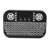 Yoidesu Mini Bluetooth Keyboard with Touchpad, 2.4G USB Dongle, Backlit, for iOS Android TV Box FireStick Laptop PC
