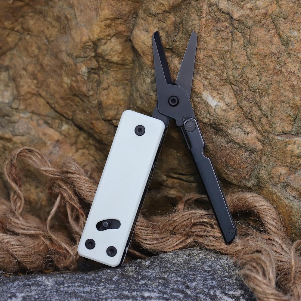 ROXON KS2E NOIR BLANC - Navaja multifuncional con tijeras grandes