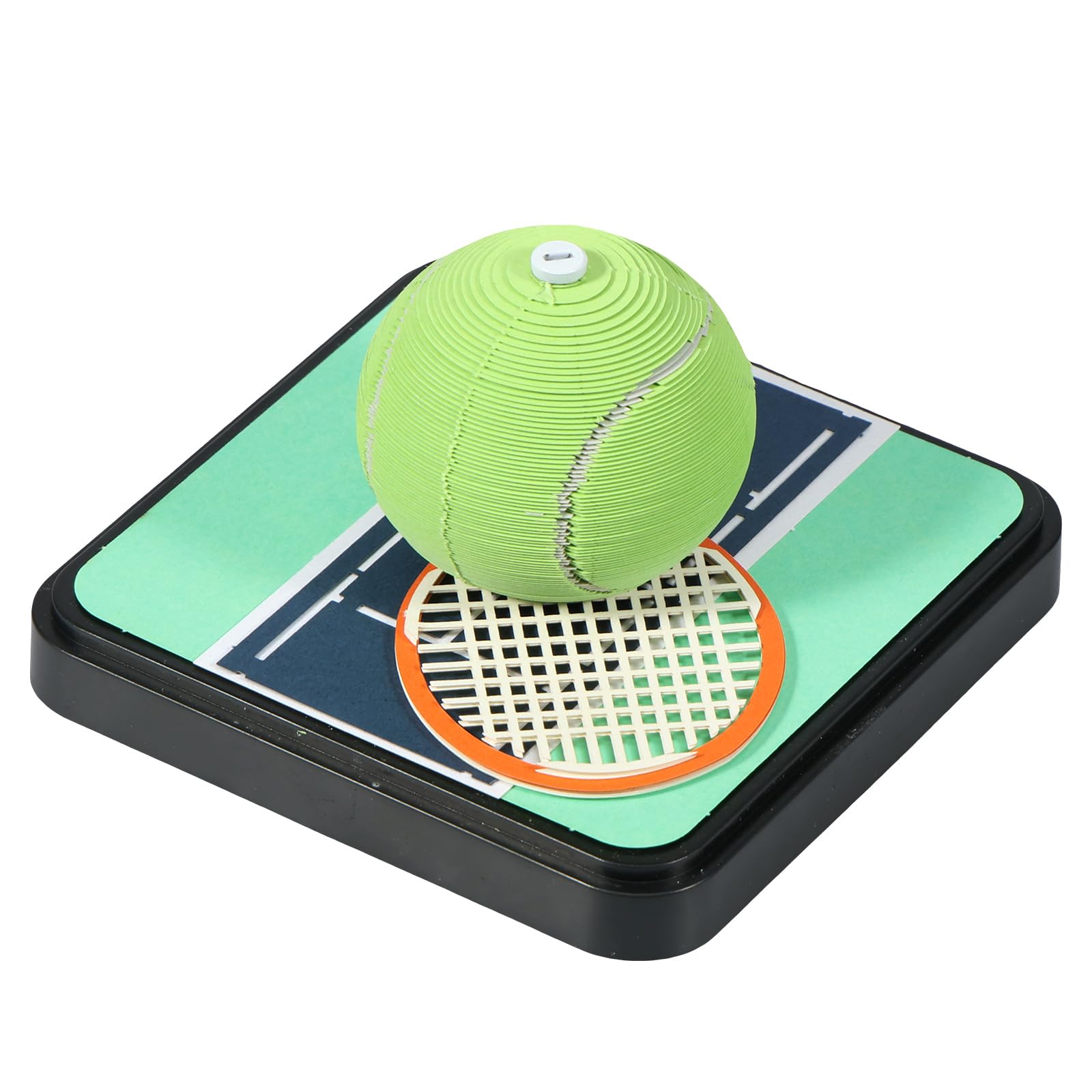 KTZCTPCA 3D Art Desk Calendar 2025, Creative Stereoscopic Calendar Memo Pad, LED Light Time Piece Calendar, 3D Memo Pad Paper Carving Art Calendar,