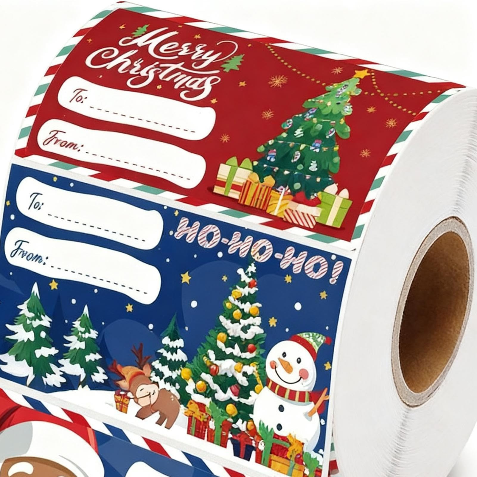 Etichette Adesive Per Natale Decorazioni Natalizie Fai Da Te | Rotolo Di Etichette Adesive Per Buste Di Natale Per Bambini Adulti Amanti Del Fai Da Te Festa Famiglia Classe Ufficio Regali