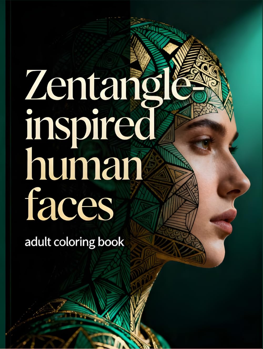 Zentangle-inspired human faces: Adult Coloring Book for Relaxation, Stress Relief, and Mindfulness