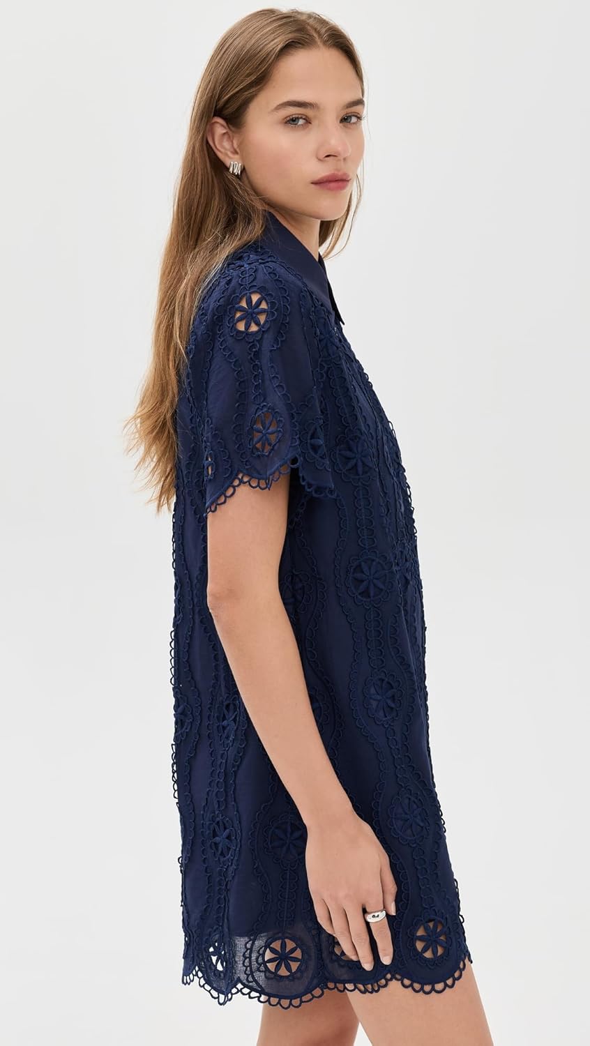 English Factory Women's Navy Mini Dress - Image 4