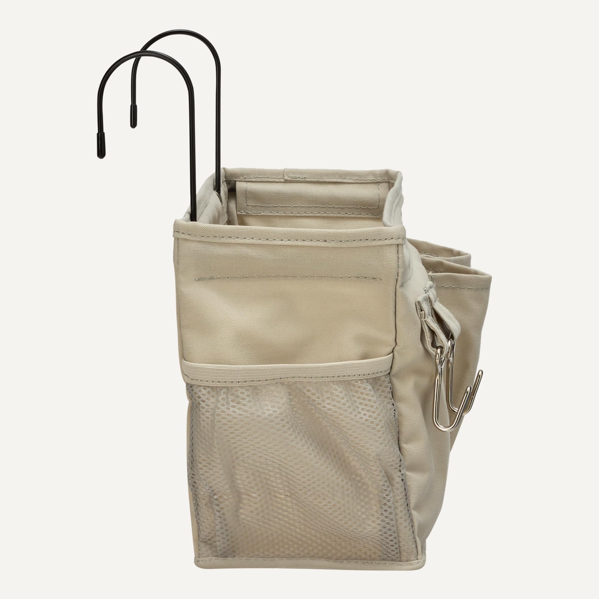 Amazon Basics Portaoggetti da appendere al comodino, 12 x 37 x 20 cm, M, colore: lino grezzo