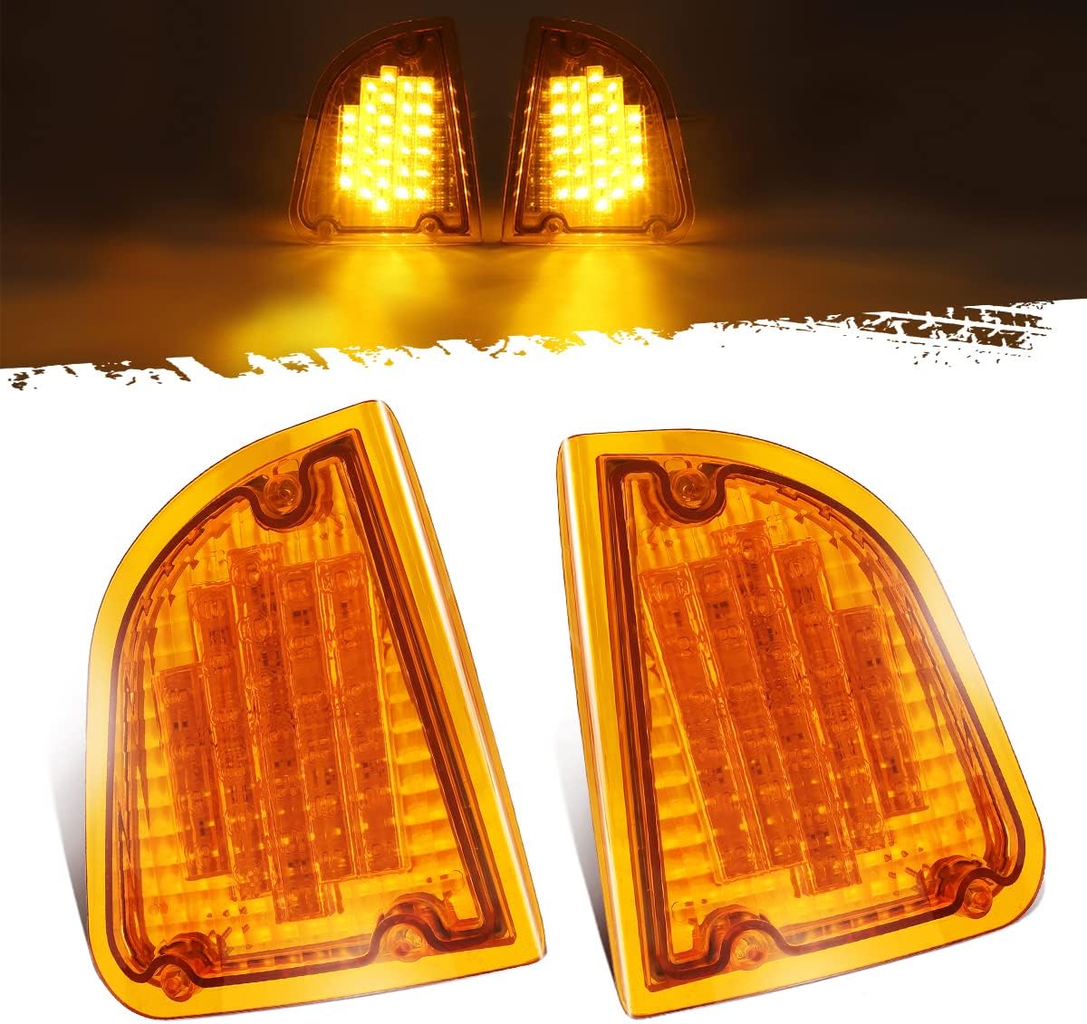 Partsam 29 Amber LED Front P/T/C Light Assembly Replacement