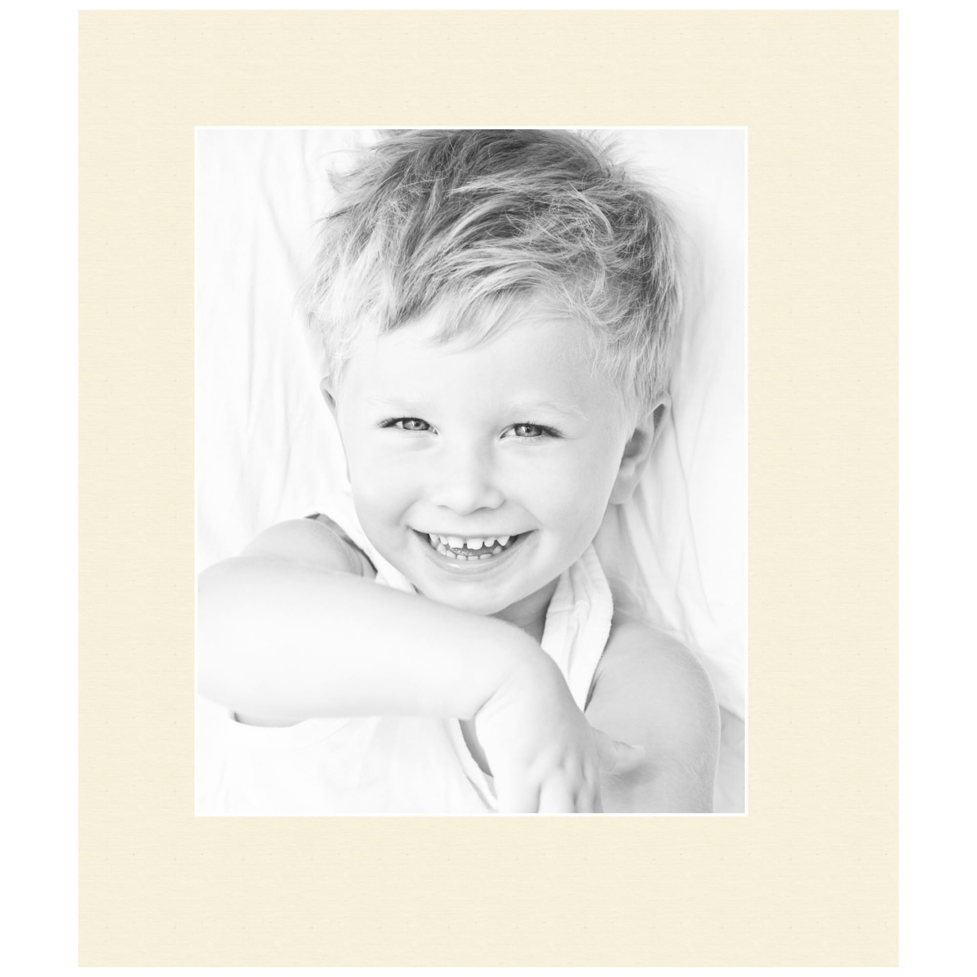 8x10 Cream Linen/Ivory Custom Mat for Picture Frame with 4x6 Opening Size (Mat Only, Frame NOT Included) - 3 Pack