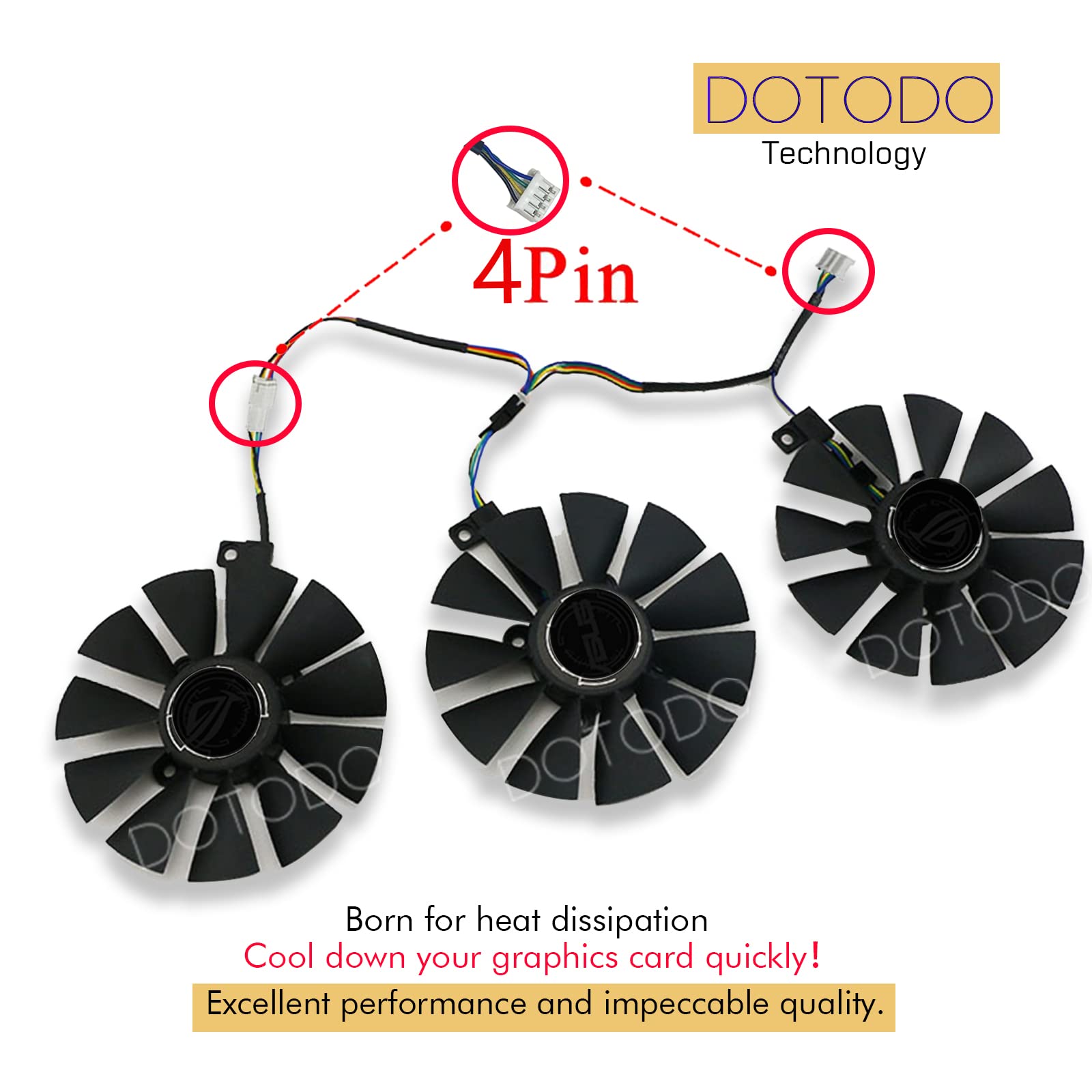 87 mm FDC10U12S9-C FDC10H12S9-C T129215SU Ventilateur pour carte graphique ASUS GTX 980 Ti R9 390X 390 GTX 1060 1070 1080 Ti RX 480 RX480