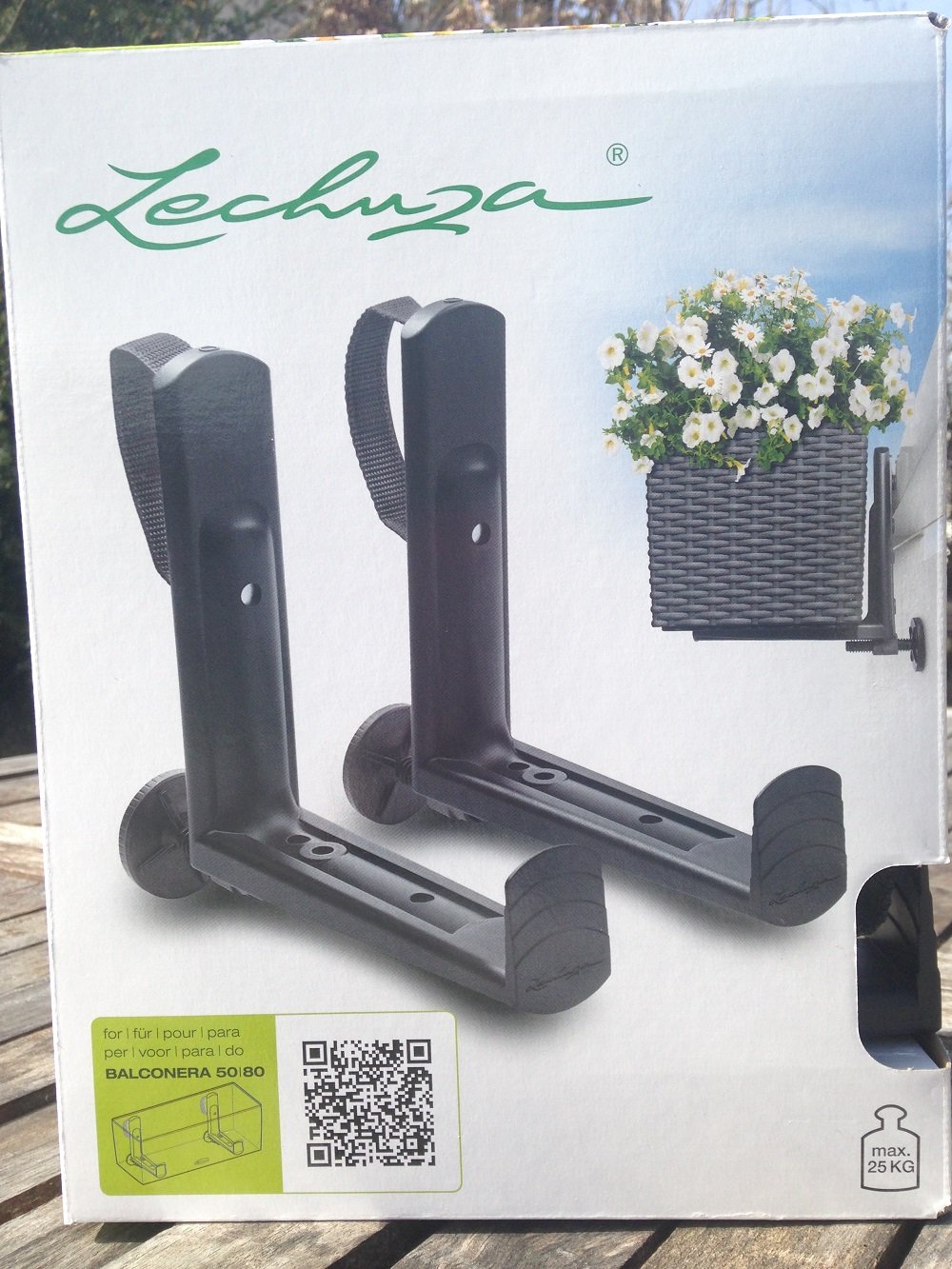 Lechuza Balkonkastenhalter Balconera Cottage, schwarz