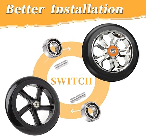 Miniatura 5 de Juego de accesorios para rodamientos de yoyo, kit de repuesto profesional de Yo Yo con 6 rodamientos pequeños que no responden y 12 tornillos de eje