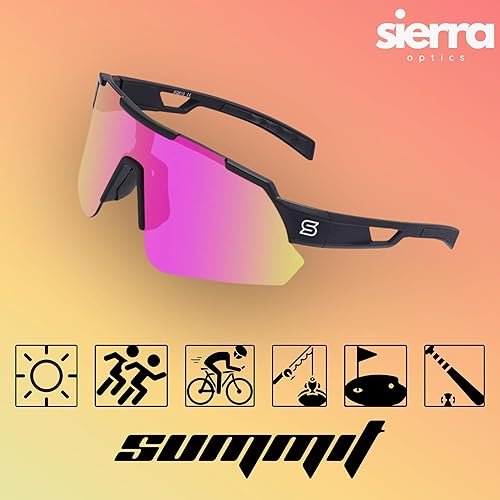 Miniatura 10 de SIERRA OPTICS Gafas de sol deportivas para hombres y mujeres, protección UV polarizada, ideales para correr, ciclismo, béisbol y deportes al aire