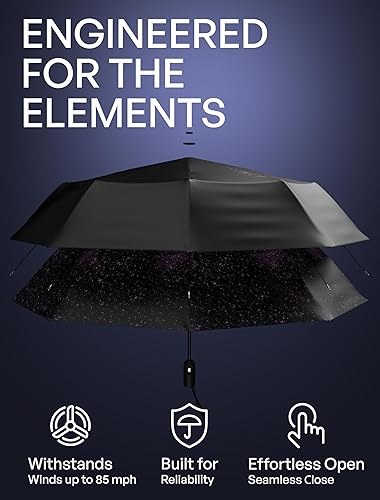 Miniatura 38 de REPEL Windproof Travel Umbrella - Compact & Withstands Winds up to 85MPH , Strongest Premium Auto Folding Umbrella for Rain and Sun - Durable, Light