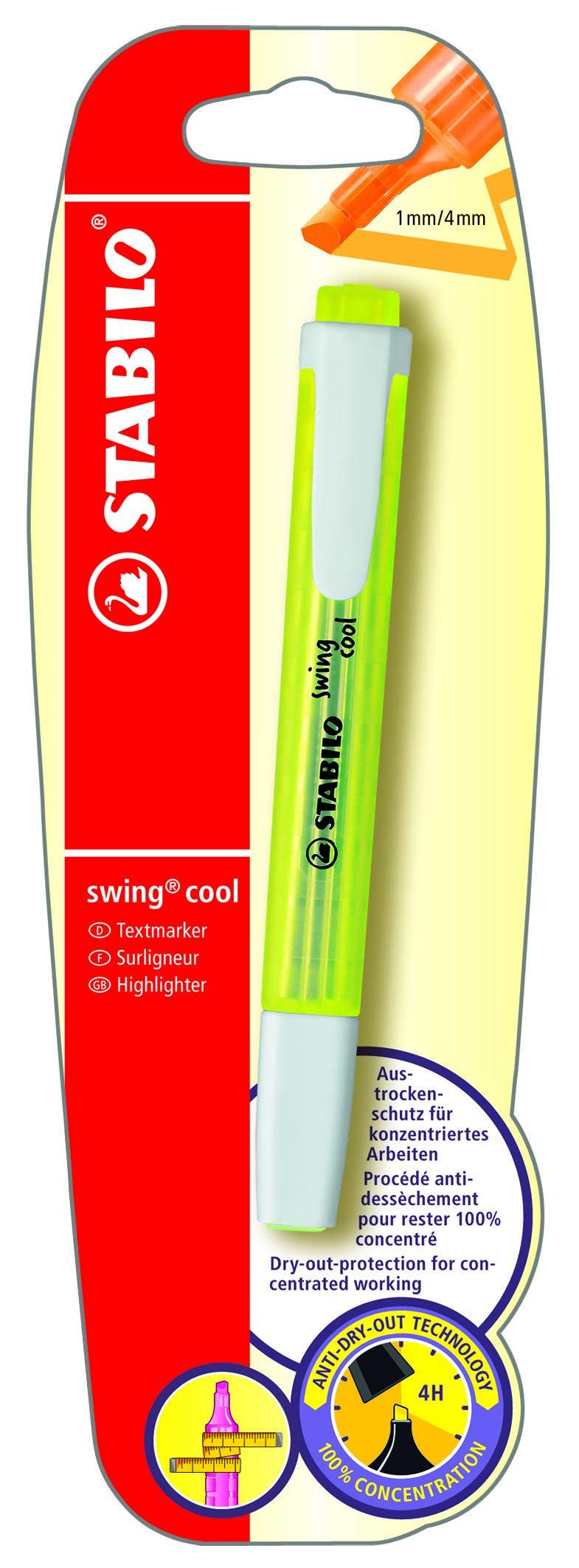 STABILOHighlighter - swing cool - Pack of 1 - Yellow