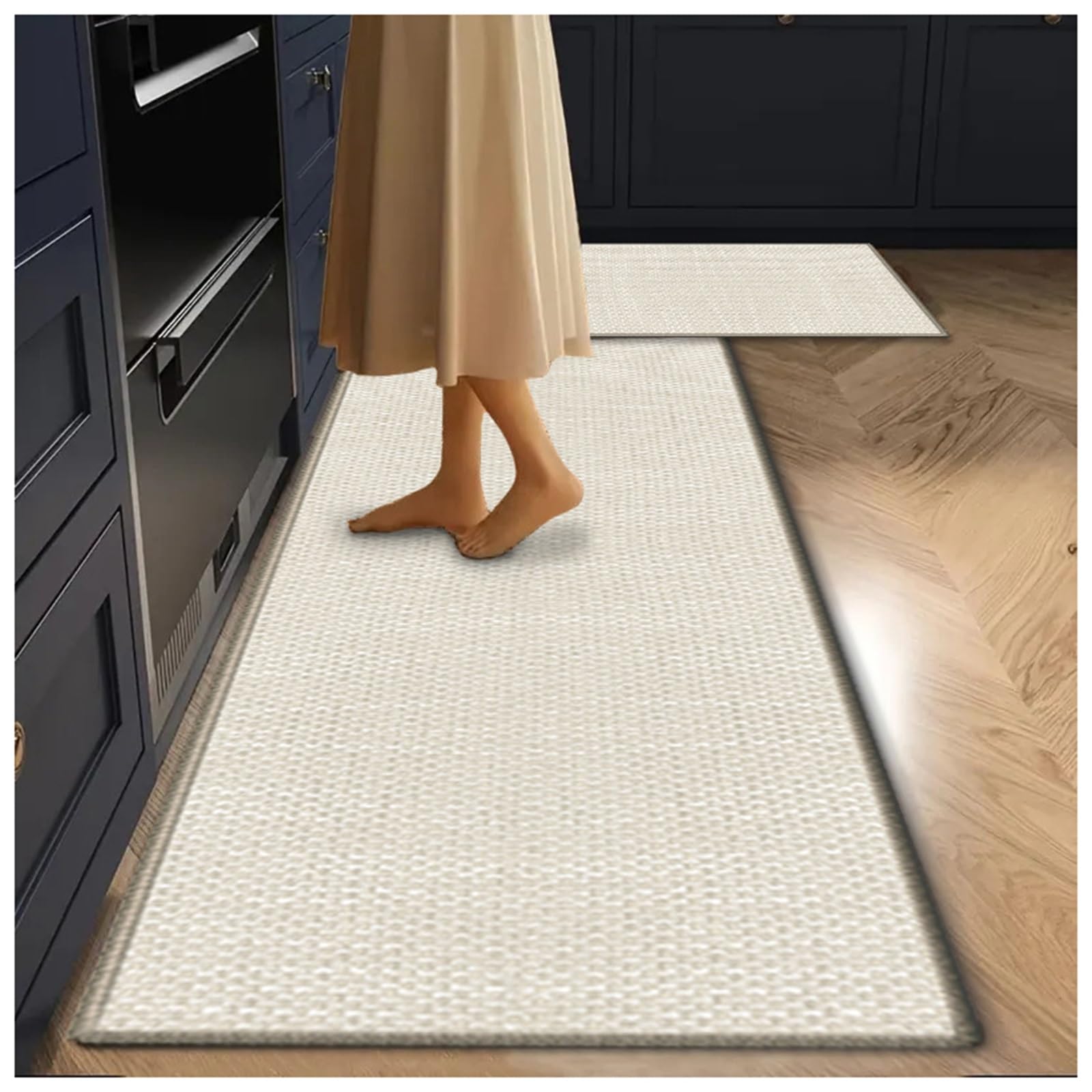 Tapis en sisal antidérapant grand format idéal pour sécuriser votre salon