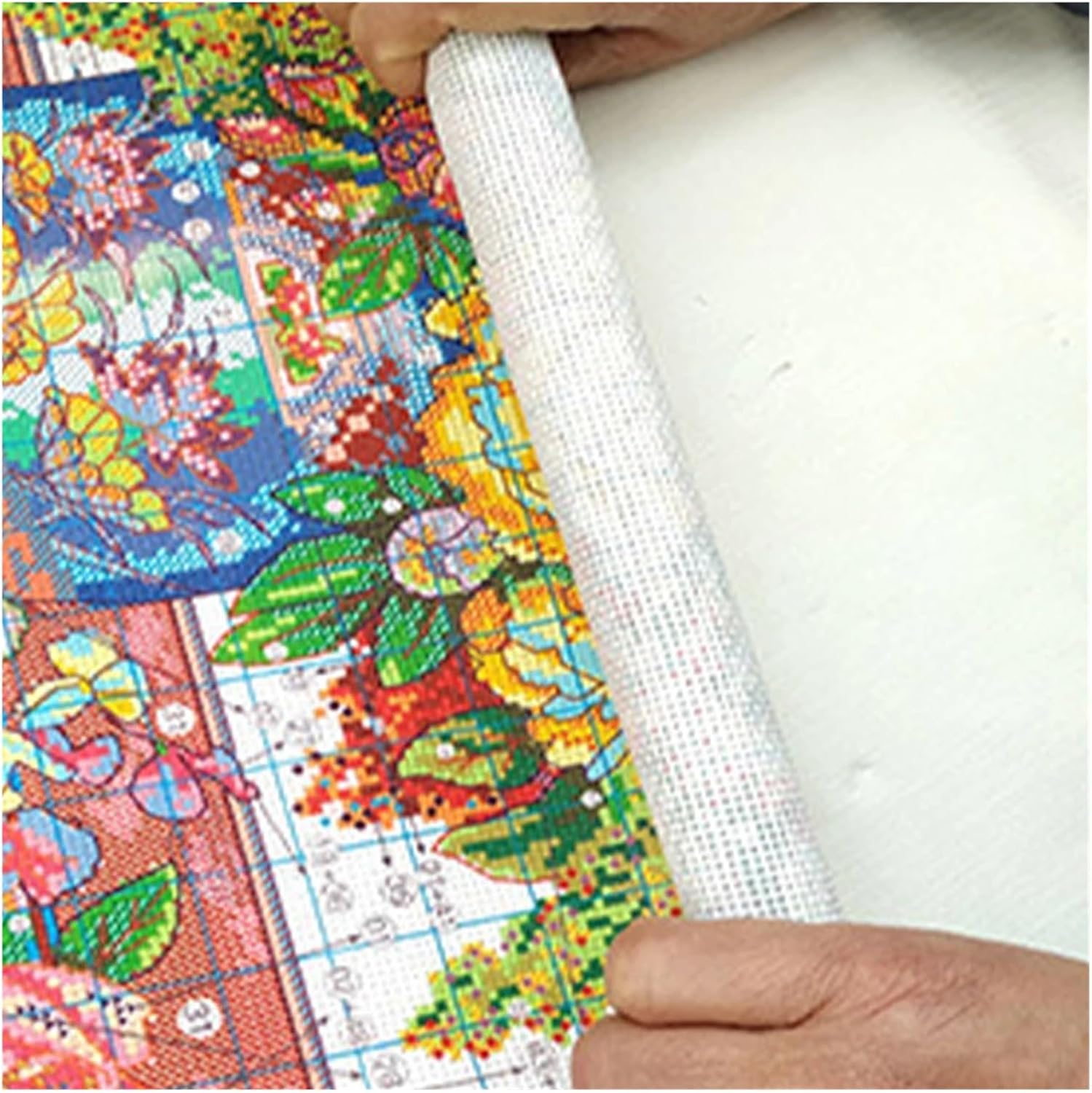Embroidery Frame Stand Scroll Frame for Cross Stitch Needlepoint Embroidery Tapestry with Clips, Adjustable Wood Frame