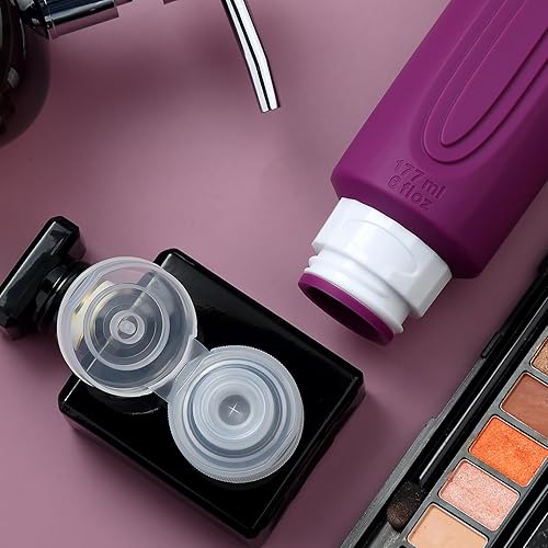 Miniatura 29 de Botellas de viaje para artículos de tocador, aprobados por la Tsa, recipientes de tamaño de viaje de 3 onzas, sin BPA, a prueba de fugas