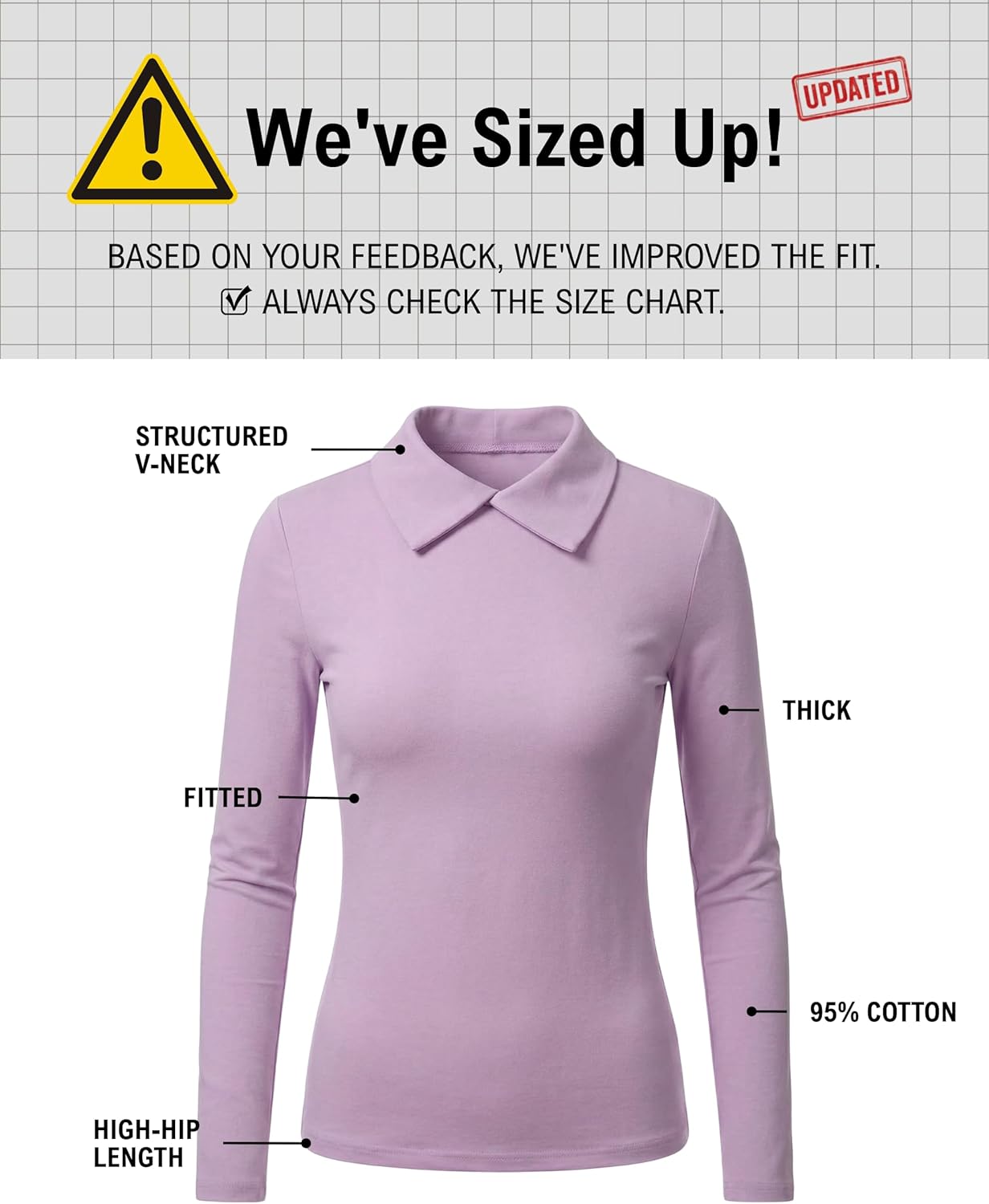 Business Casual Tops for Women Cotton Blend Long Sleeve Shirts Office Teachers Polos Old Money - Image 5