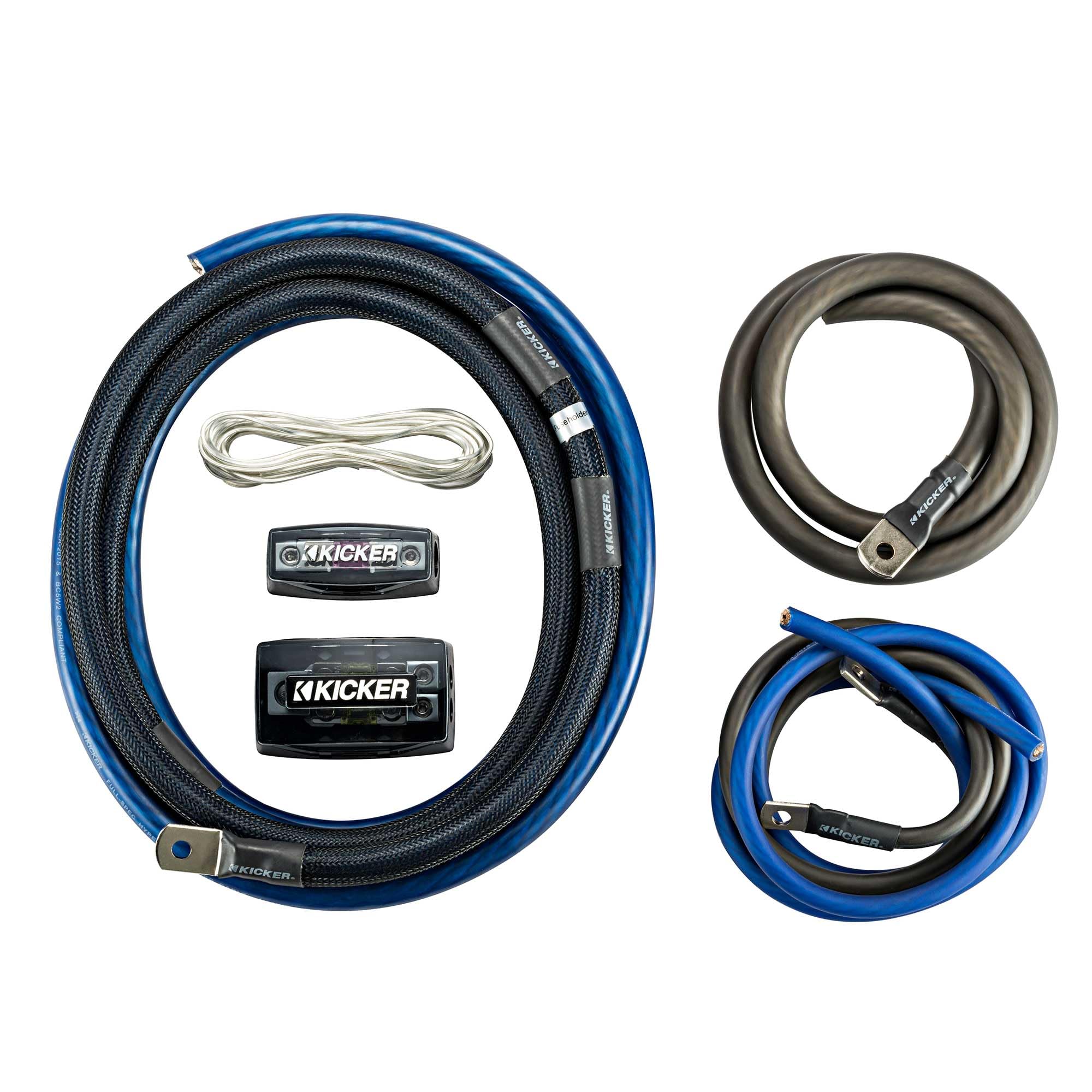 KICKER CXA1200.1 1200 Watt Mono Amp & 1/0AWG Power Kit