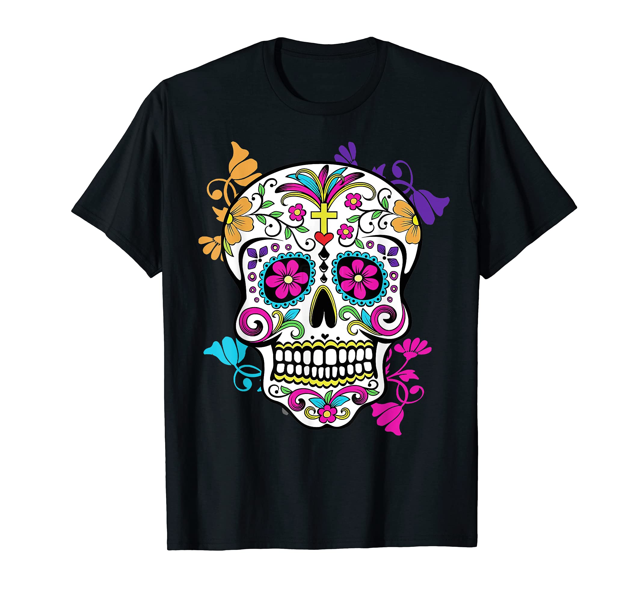 Dia de Los Muertos ,Sugar Skull TeeDia de Los Muertos Sugar Skull T-ShirtOEKO-TEX STANDARD 100