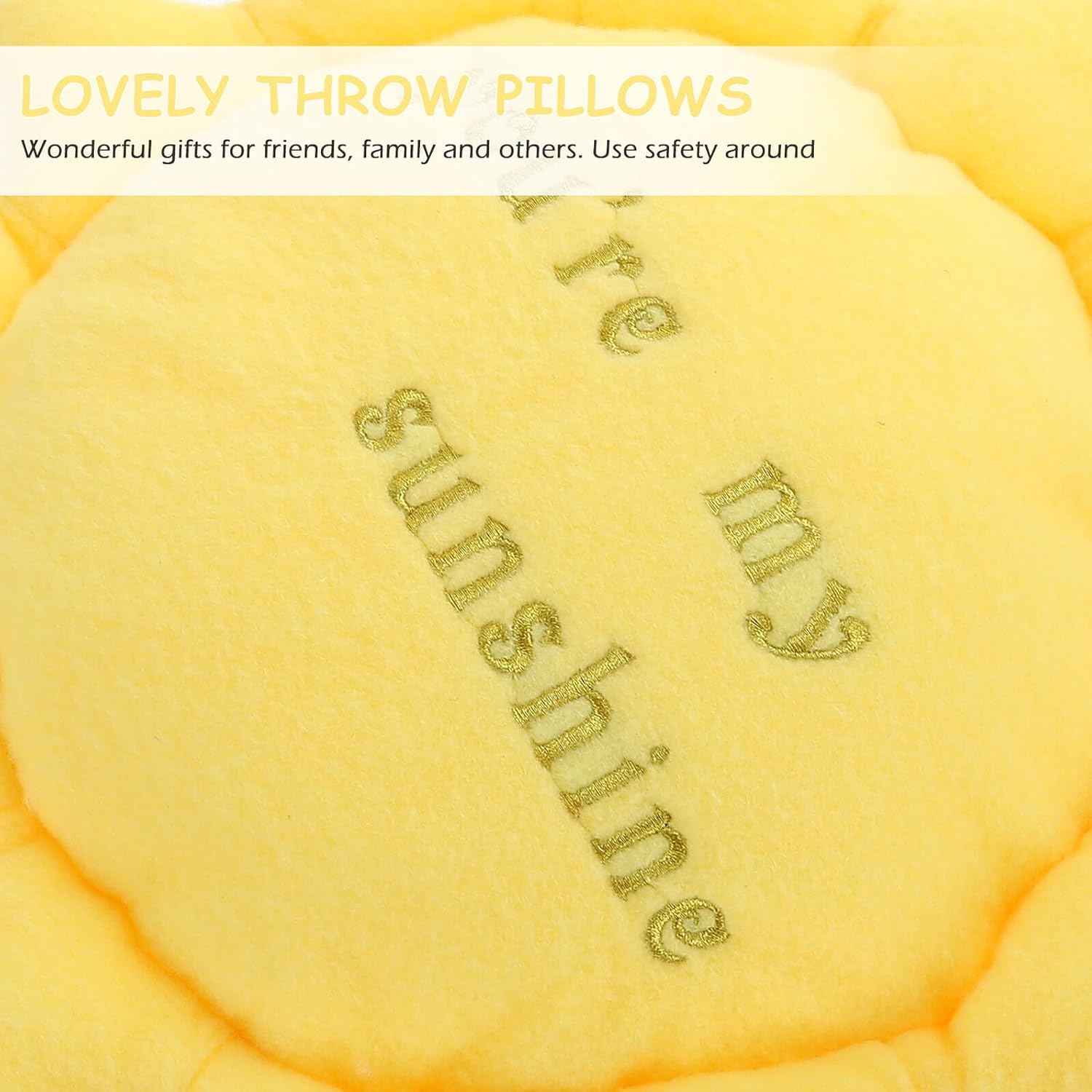 Levemolo Sun-Shaped Plush Throw Pillow Stuffed Pillow Soft Decorative Sofa Cushion Room Nursery Comfort