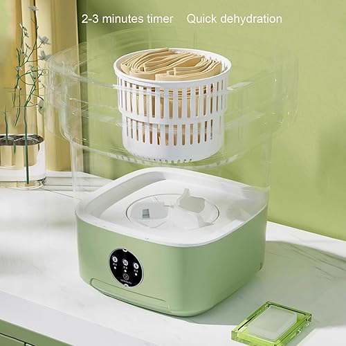 Miniatura 4 de Lavadora portátil, mini lavadora plegable con secadora, pequeña lavadora plegable, lavadora de viaje, adecuada para apartamento, dormitorio,