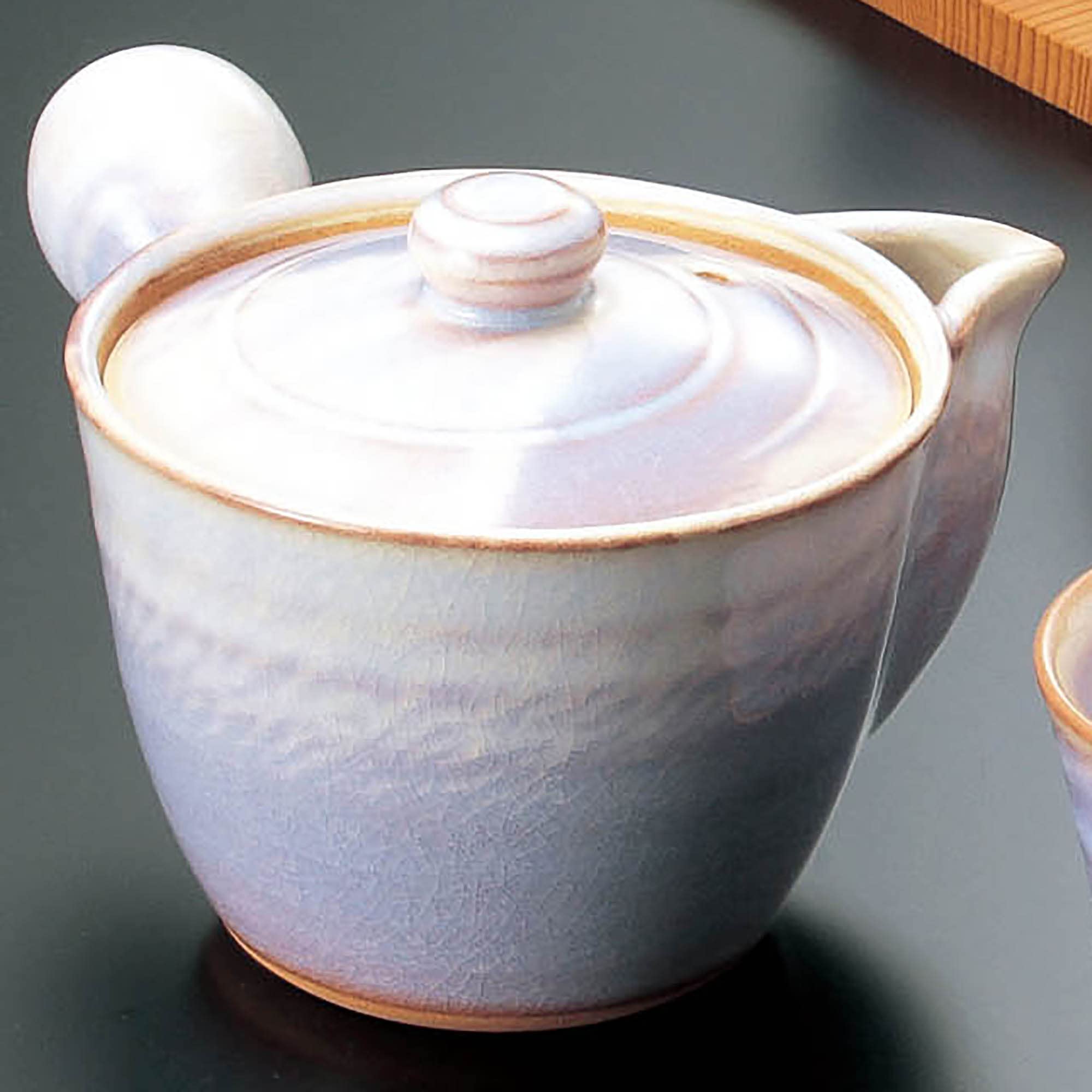 Amazon.co.jp: 日本陶彩 椿秀窯 萩むらさき 茶器揃 M54396150