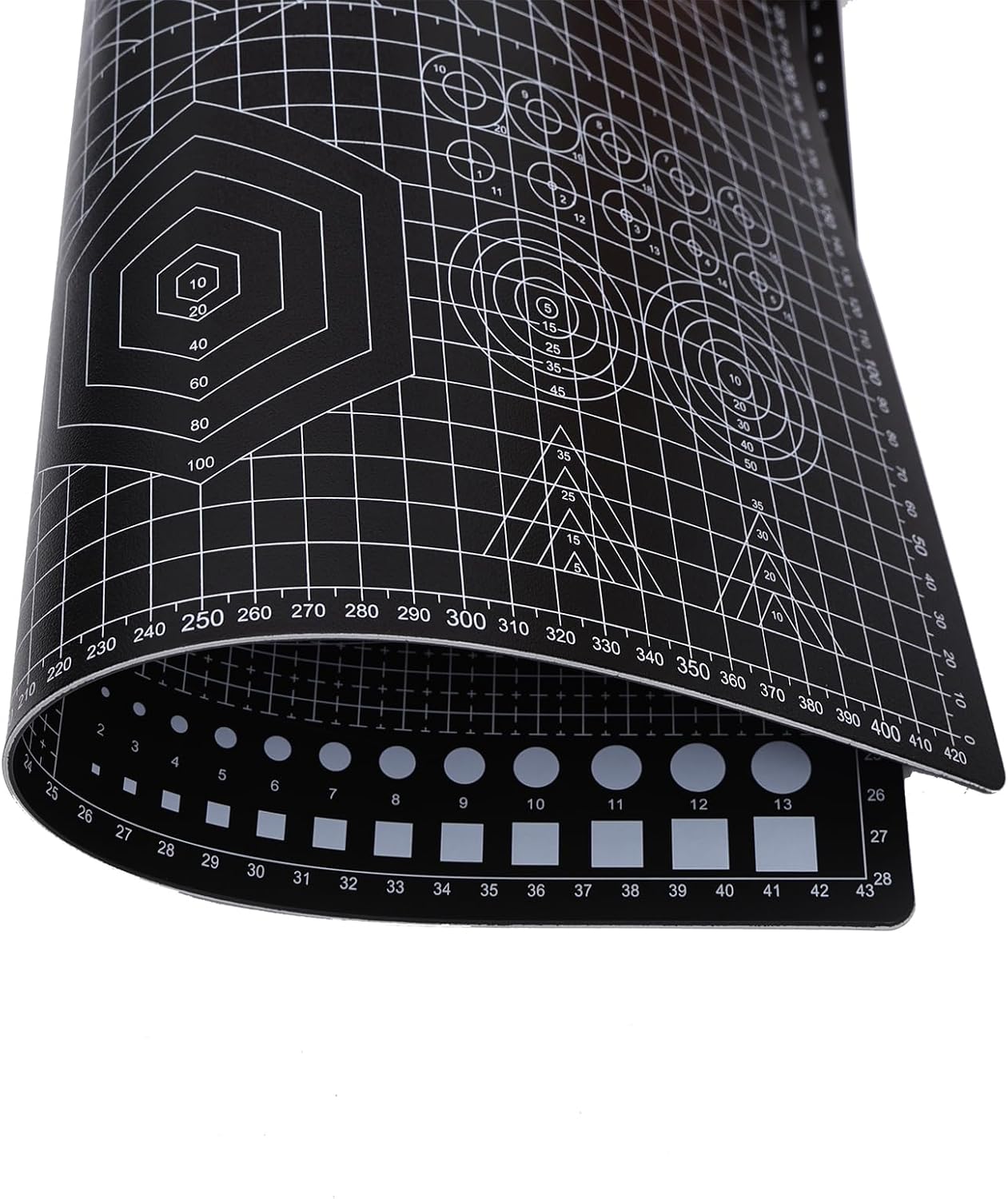 Cutting Mat A3 Black, Self Healing Cutting Mat 12x18 Inch, 5-Ply Craft Board Black, Hobby Board for Crafts 18x24 Inch