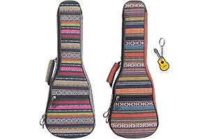 Versatile Soprano Ukulele Gig Bag Case with 10mm Padding