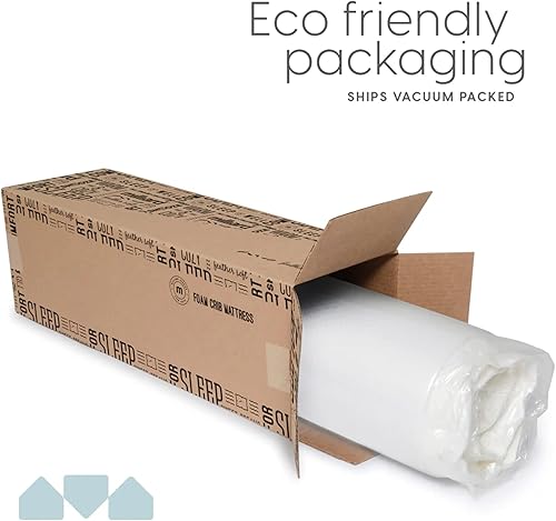 Miniatura 9 de Milliard Colchón hipoalergénico de espuma viscoelástica de alta calidad para cuna y cama para niños pequeños con funda impermeable, sistema de doble