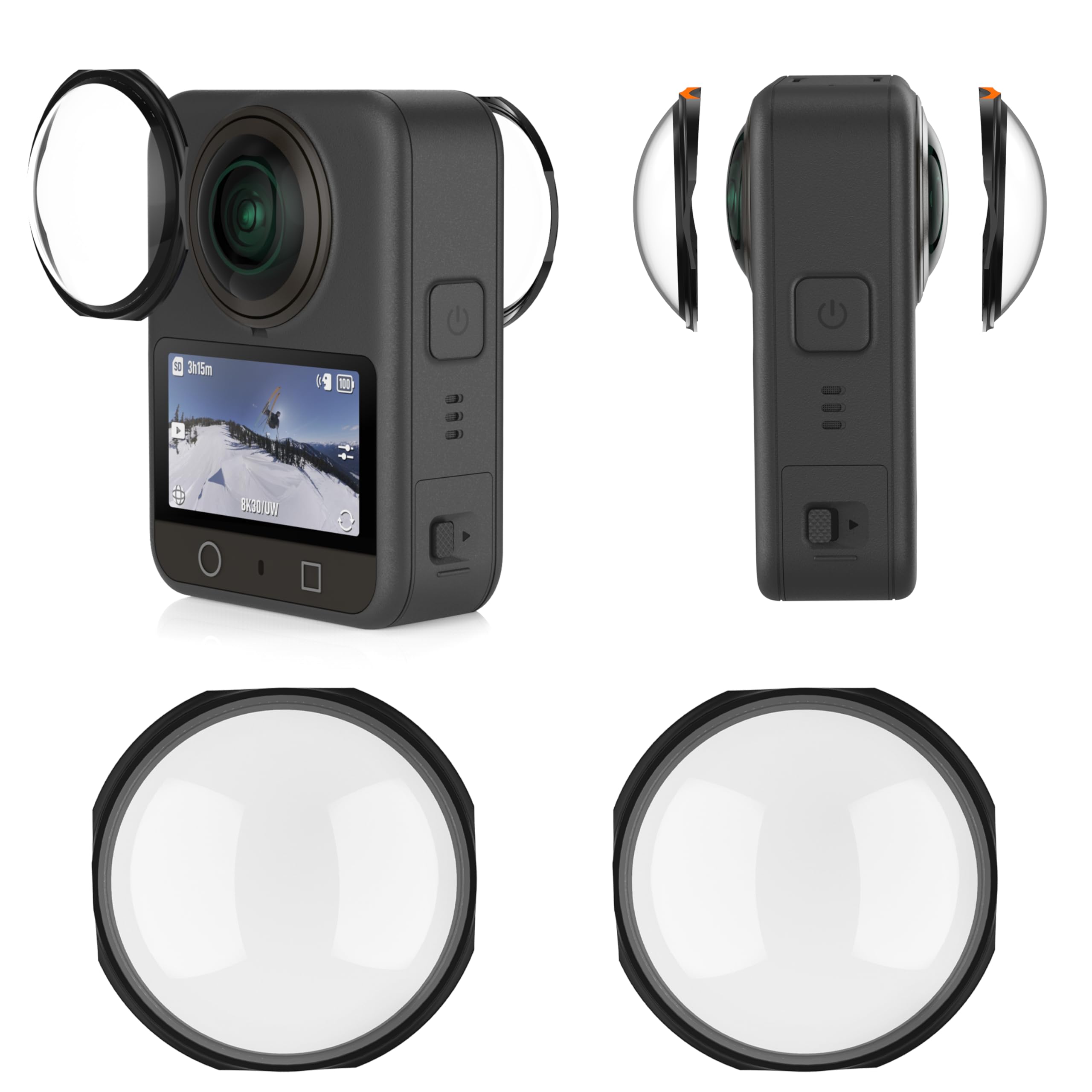 Amazon | FiTSTILL標準レンズガードDJI osmo 360にのみ対応光学ガラス