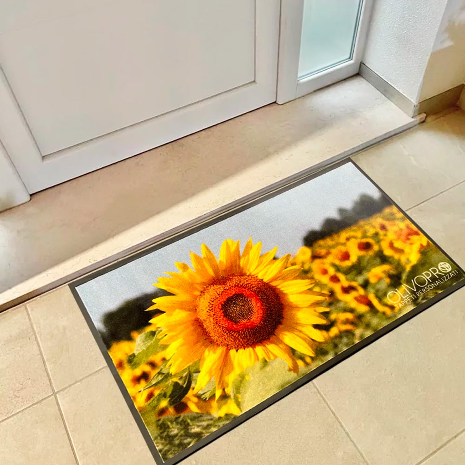 Tapis personnalisé avec photo, Tapis personnalisé entrée avec logo, Sèche photo (67x120 cm)