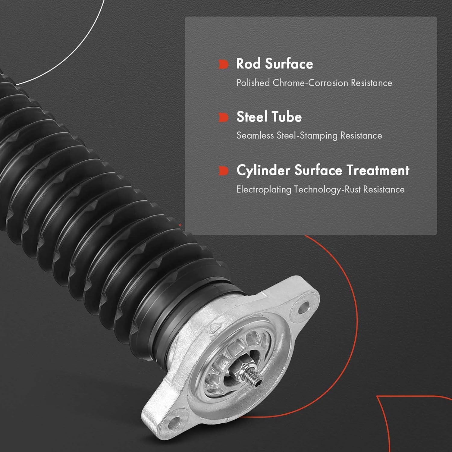 A-Premium Rear Shock Absorber Compatible with Honda Accord 2018 2019 2020 2021, 2-PC Set