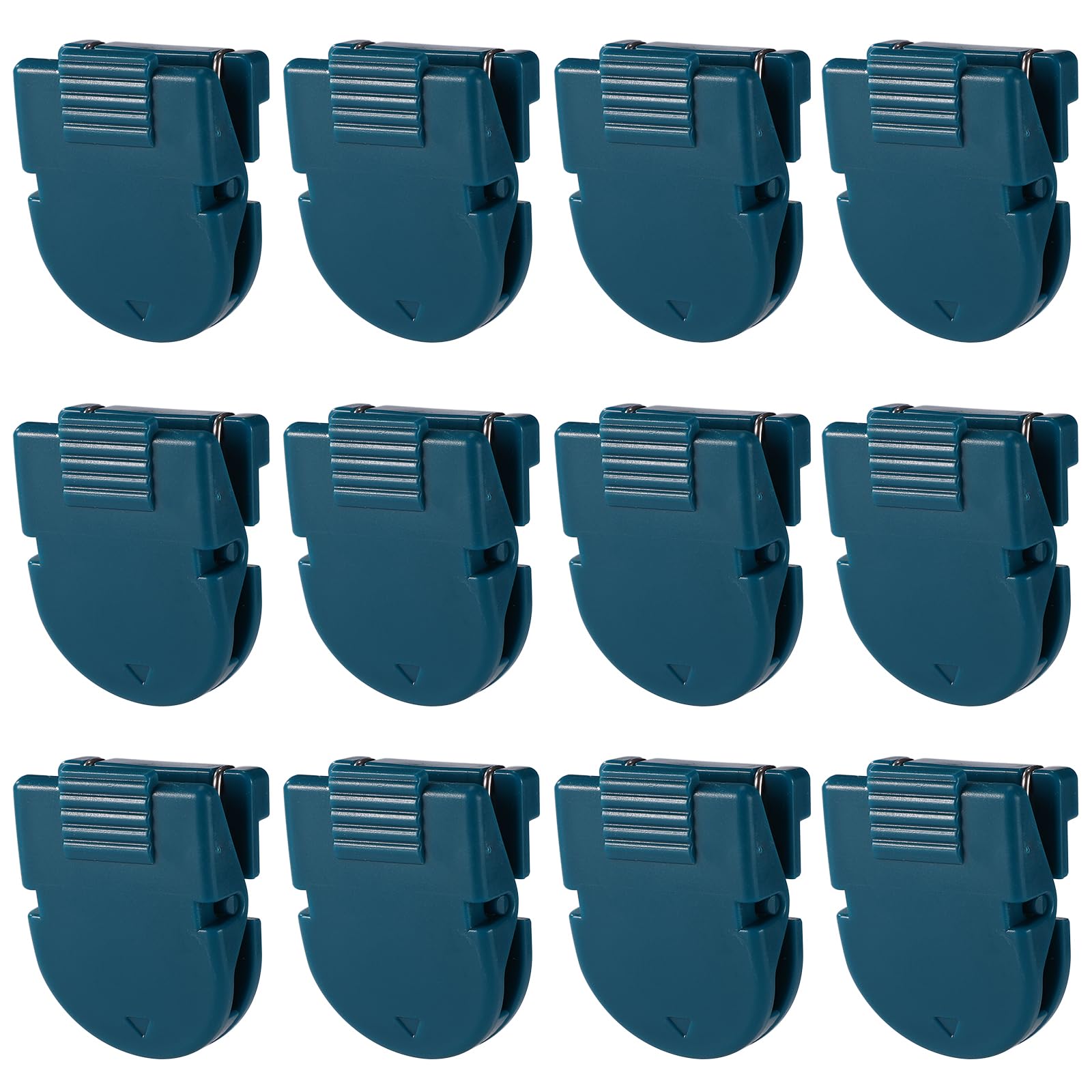 Crochets de cabine en plastique bleu pour murs en tissu BOXOB (Lot de 12)
