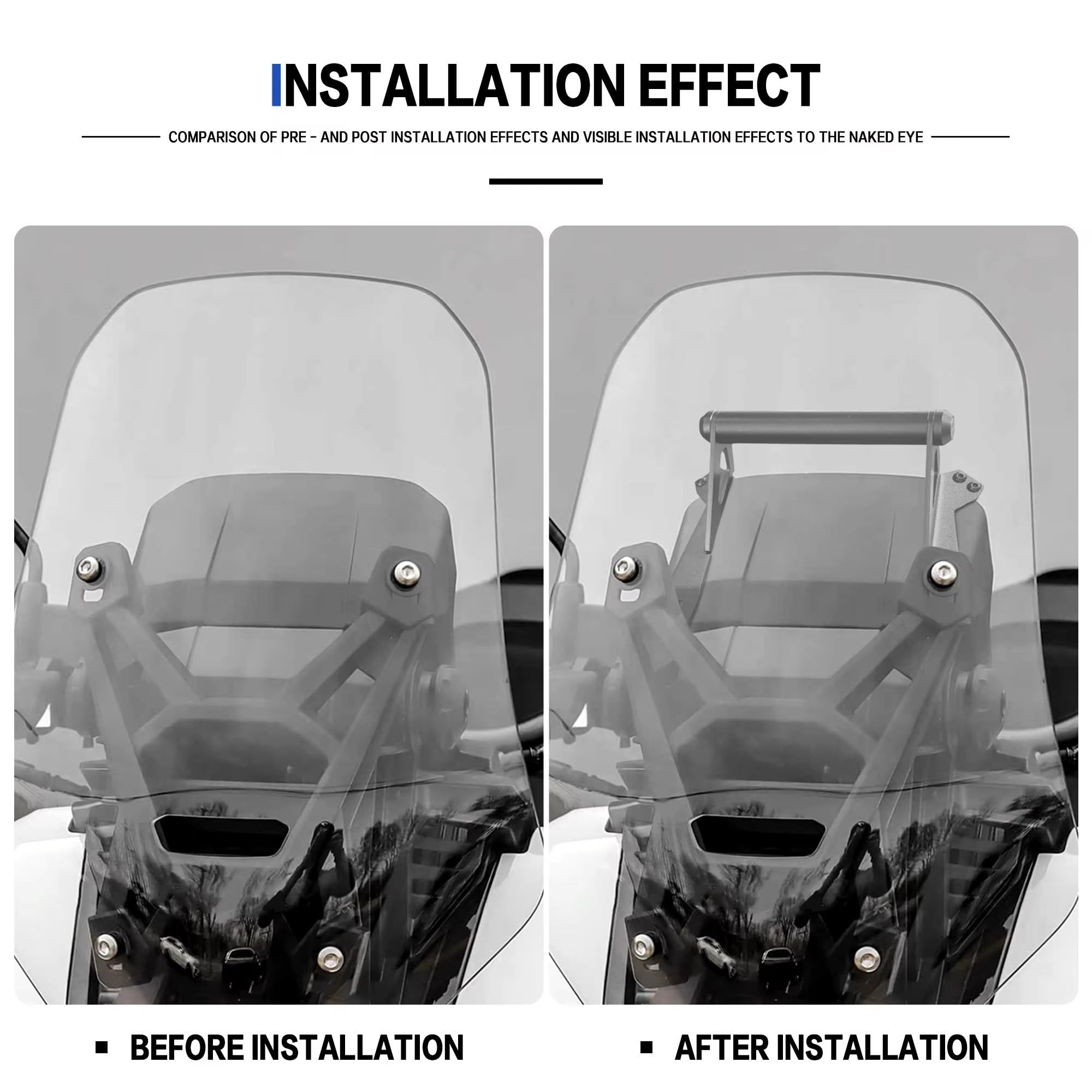 Support de Plaque de Navigation GPS pour ADV 350 pour ADV350 2022 2023 2024 2025 Accessoires de Moto Support de Navigation GPS de téléphone Portable Support 22mm