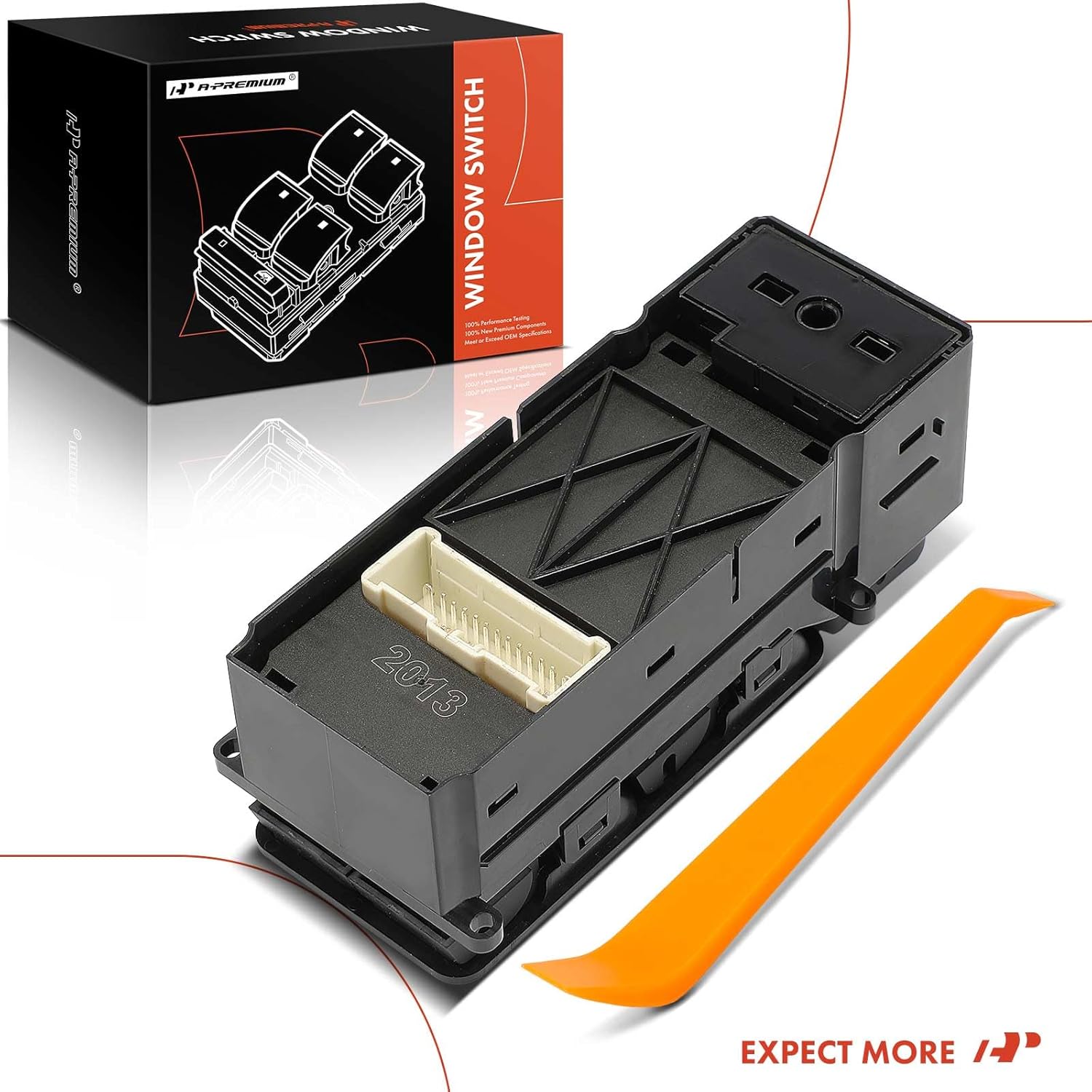 A-Premium - Driver Side Power Window Switch - Compatible with Honda Odyssey LX 2005-2010 V6 3.5L - Replace# 35750SHJ305, 35750SHJA01