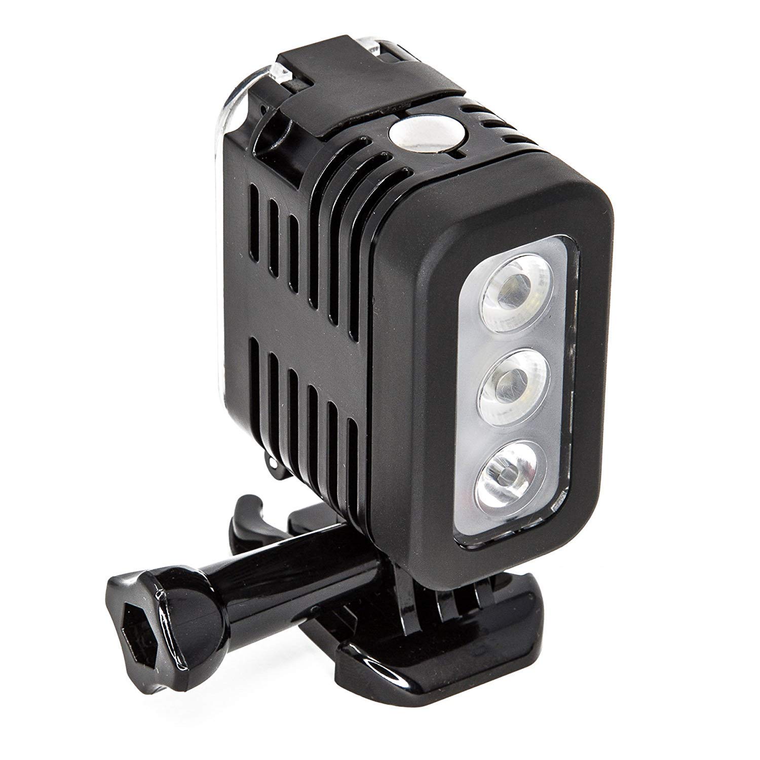 Ultimaxx’s Professional Multi-Purpose, Super Strong Illumination 40M Underwater LED for GoPro 5/6/7/8/MAX 360, and DJI Osmo Action Cameras with Rechargeable Battery