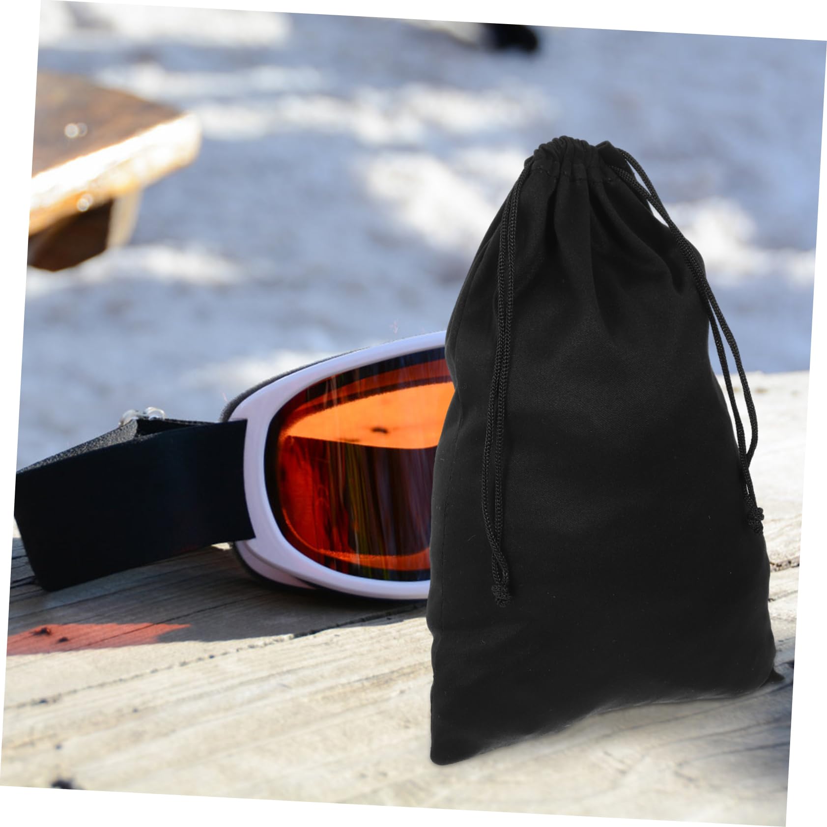 YARNOW 100 Pièces à Cordon Pour De Ski Cas Pochette à Lunettes Organisateur De Lunettes De Neige à Lunettes De Ski Lentilles Planche a Neige Flanelle Manquer Feutre