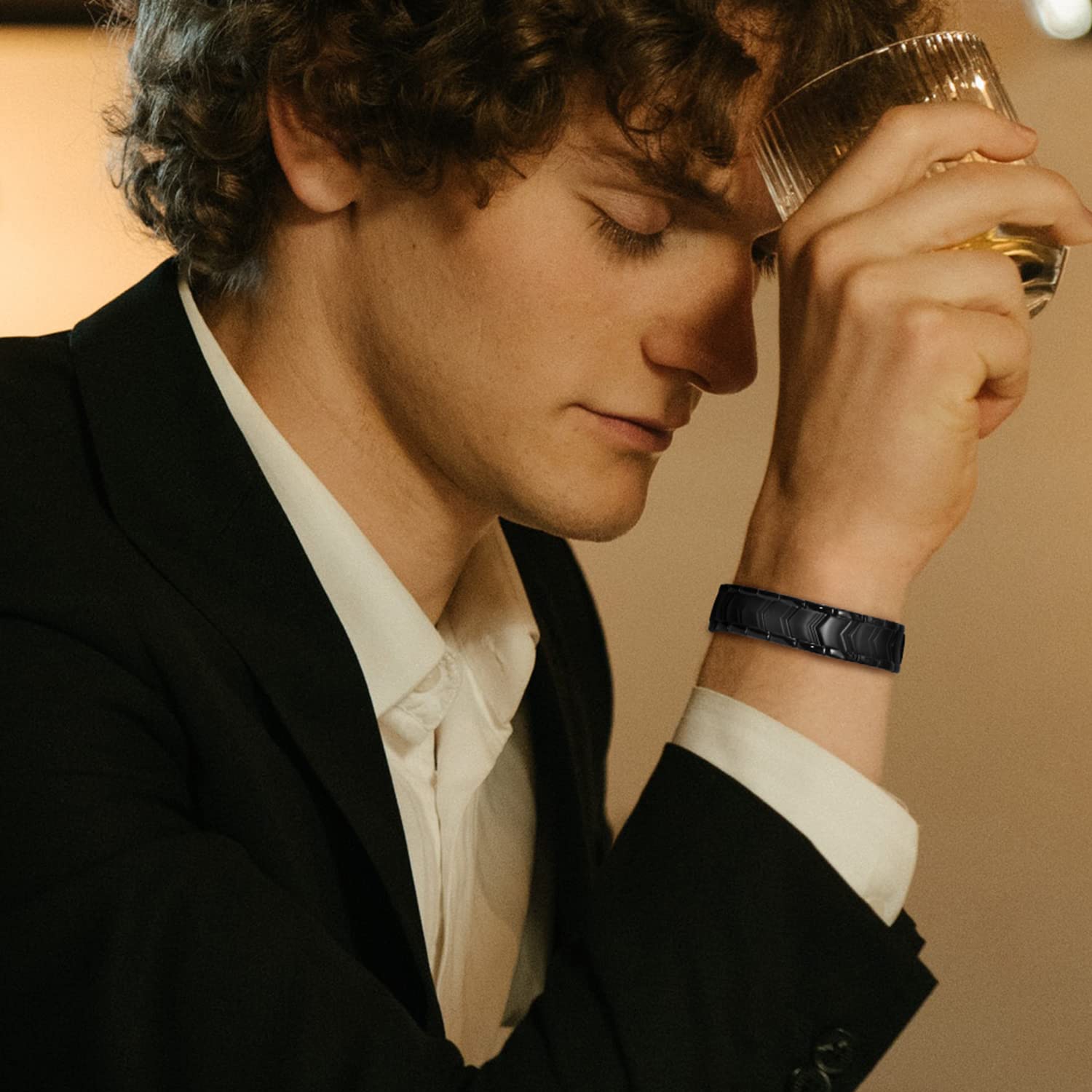 Bracciale Magnetico In Titanio Per Uomo E Donna Balance 4 Bio Elements Energy Power Bracciale Curativo Per Alleviare Il Dolore Dell'artrite Regalo Per Lui E Per Lei - Italia - Foto 9